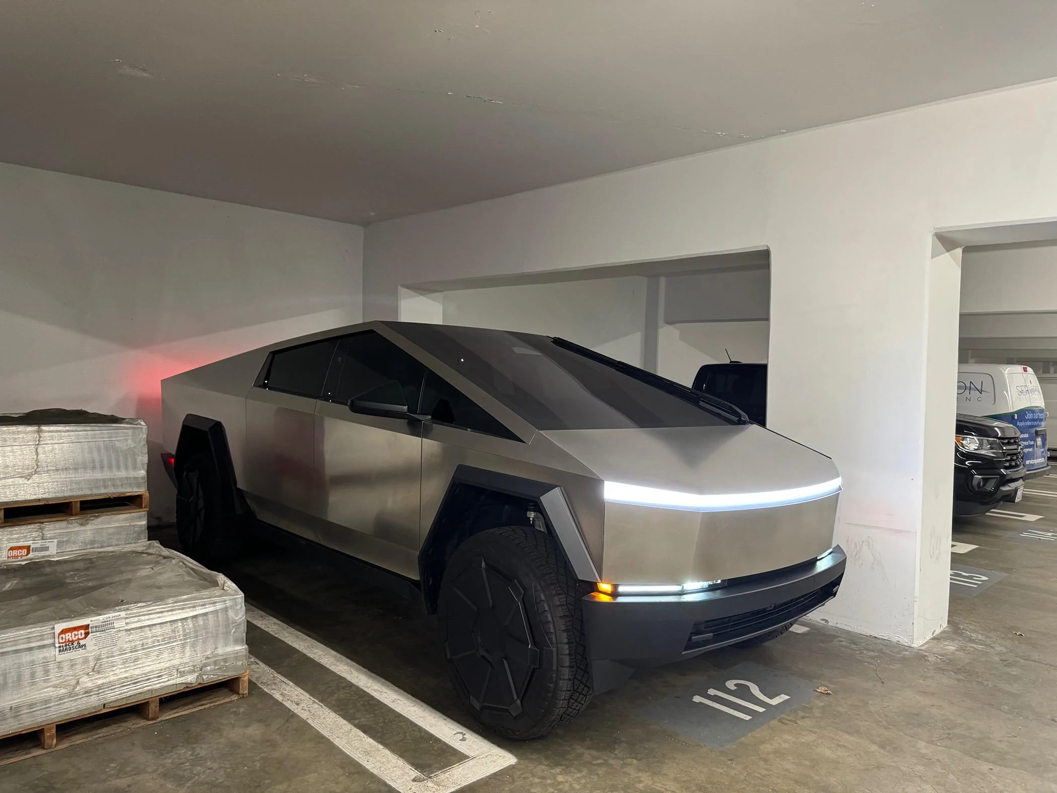 Tesla Roadster 2nd gen Cybertruck front windshield tint IMG_2781