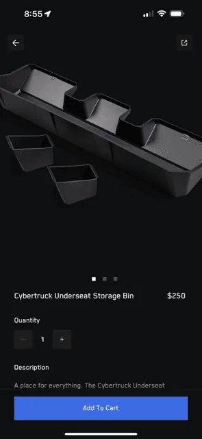 Tesla Roadster 2nd gen (OOS Already) Underseat Storage Bin Back In Stock! IMG_2915