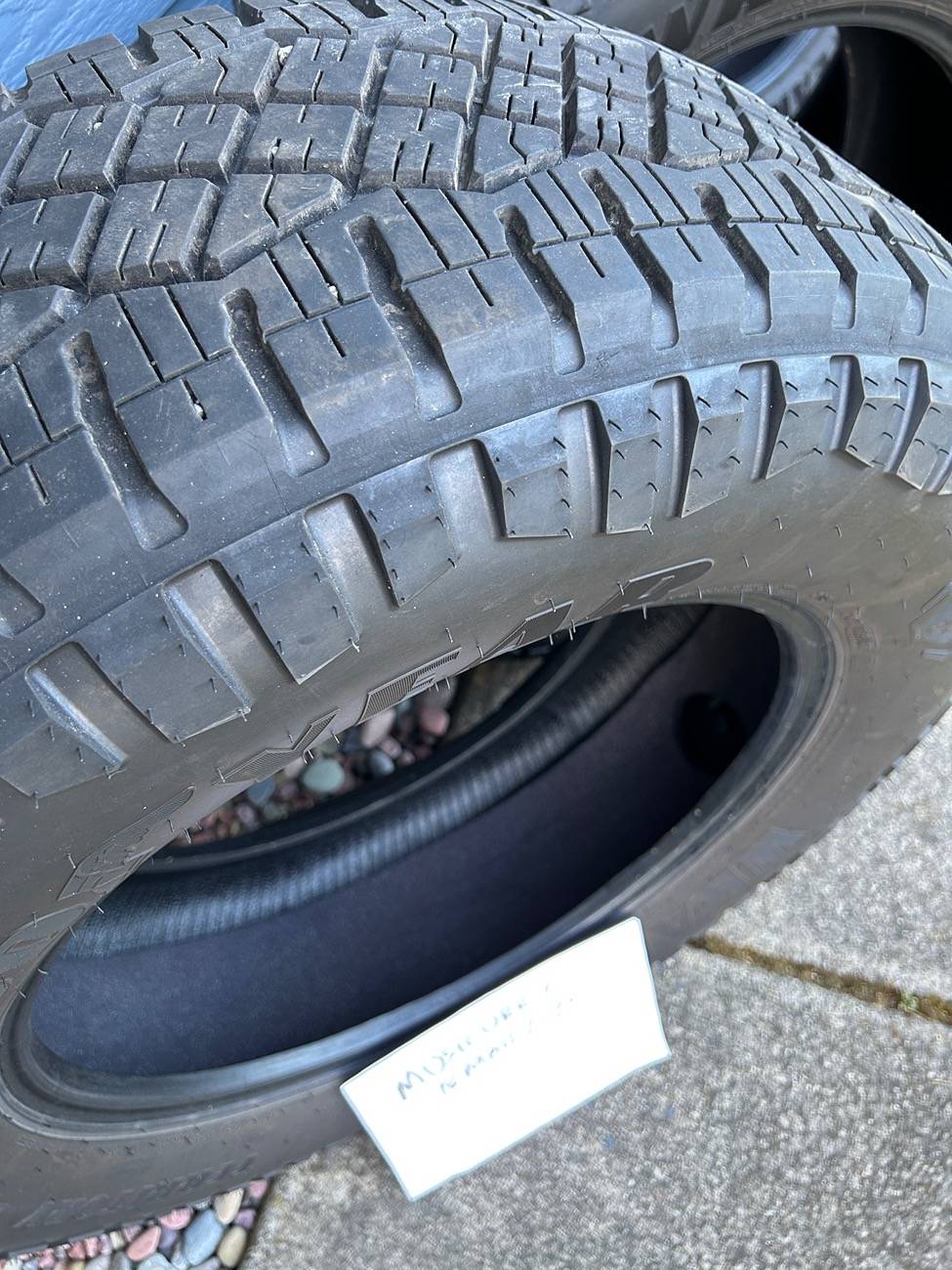 Tesla Cybertruck 4 Goodyear AT Tires for sale IMG_3269