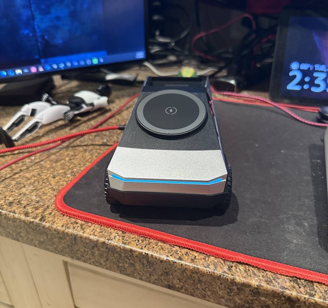 Tesla Roadster 2nd gen Cybertruck iPhone/AirPod/Watch charging station IMG_3374