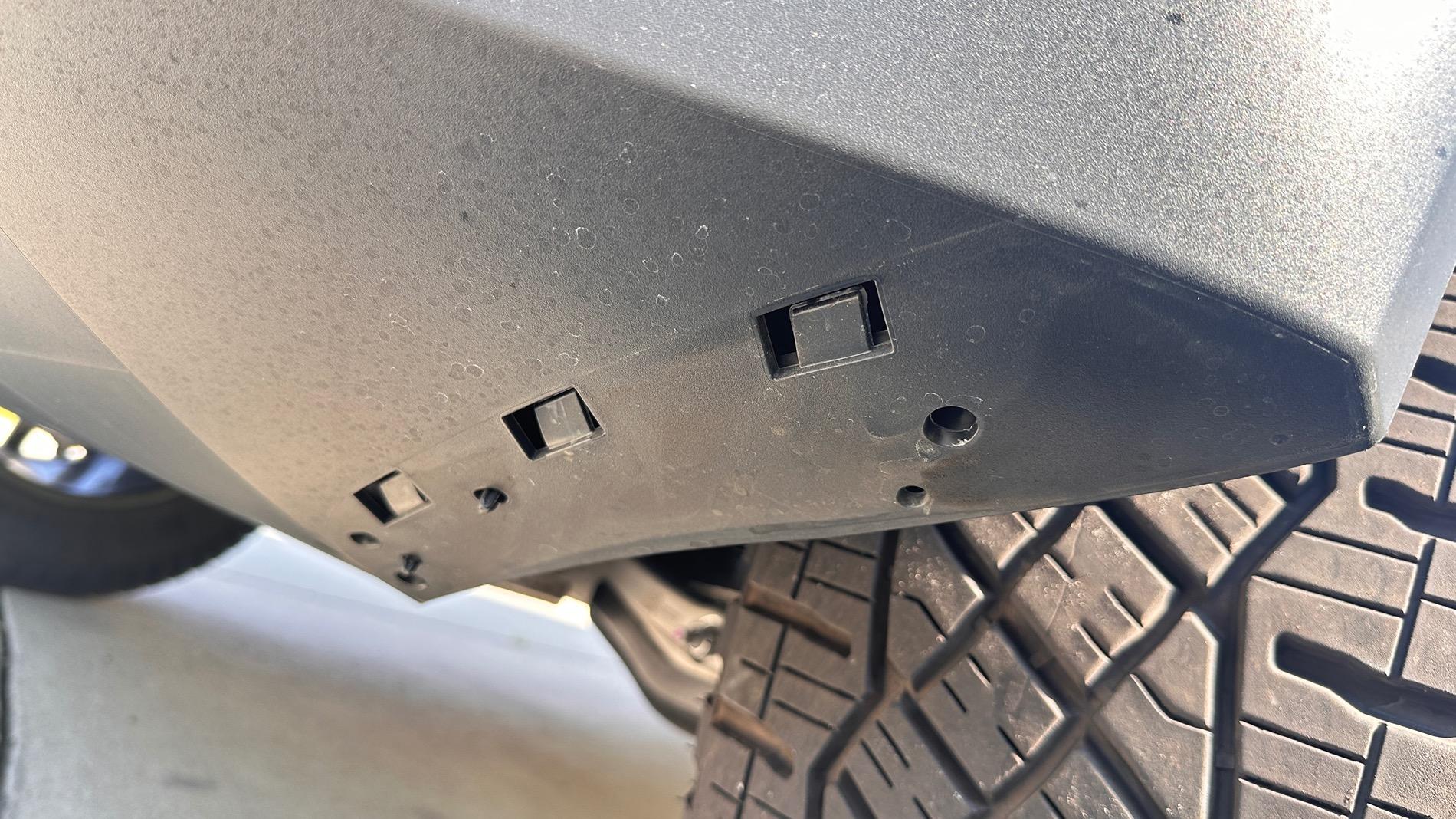 Tesla Roadster 2nd gen Front bumper deflector removal covers (to cover mounting holes)? IMG_3420