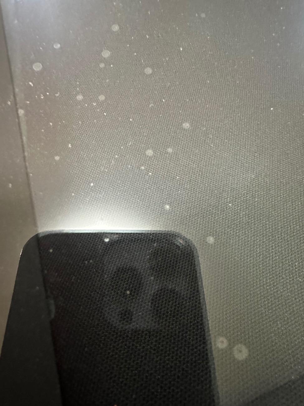 Tesla Roadster 2nd gen Front Window Tint bubbles IMG_3484