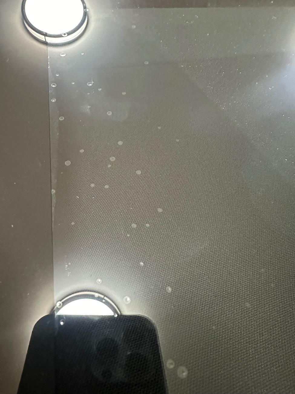 Tesla Roadster 2nd gen Front Window Tint bubbles IMG_3485