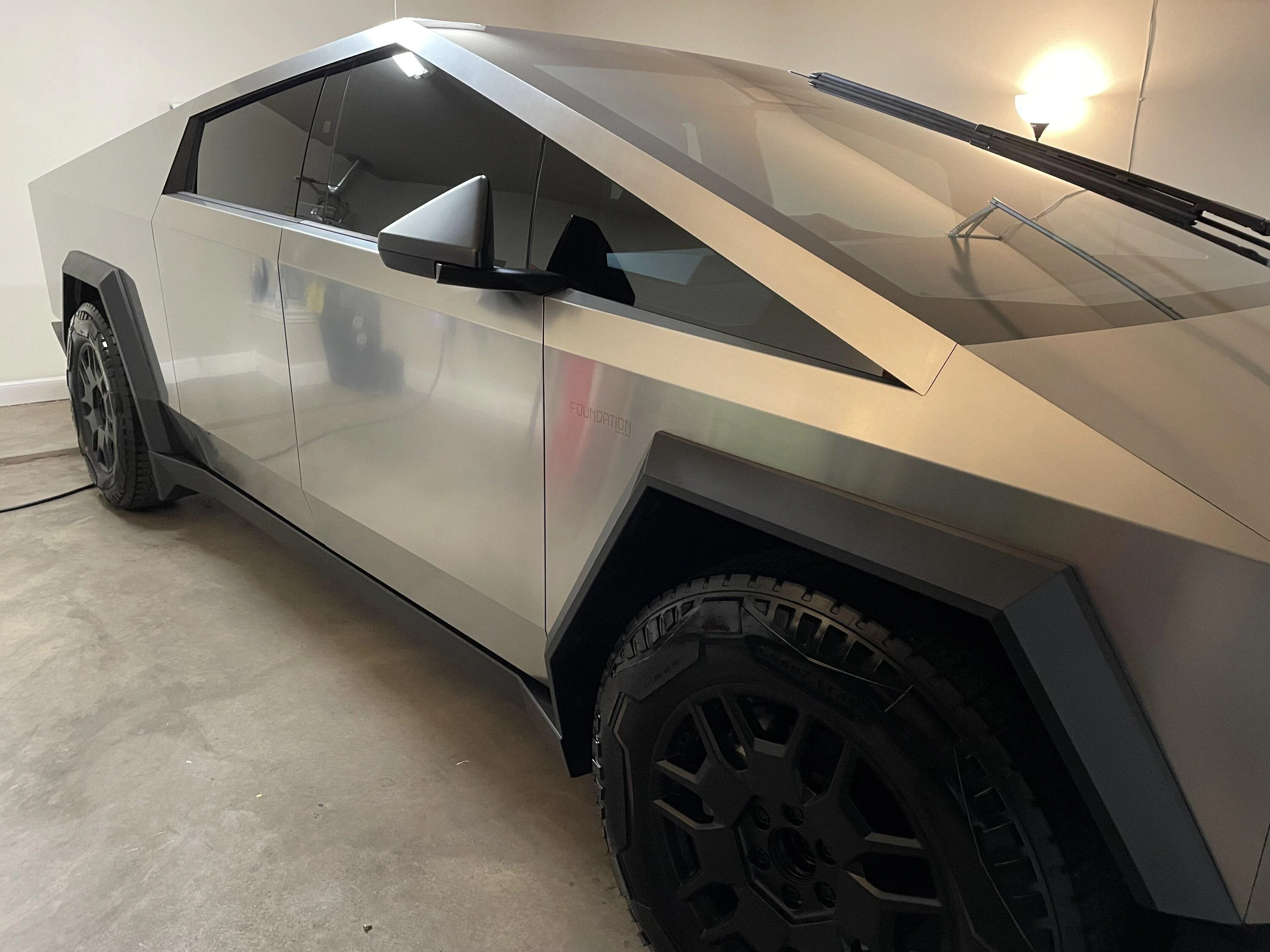 Tesla Roadster 2nd gen Bar Keepers Friend steel cleaner applied -- result photos IMG_3716