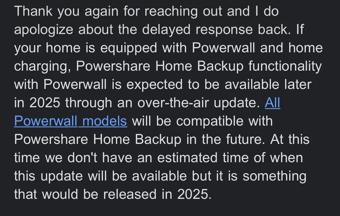 Tesla Roadster 2nd gen Powershare, gen 3 wall connector, and powerwalls: not yet activated? IMG_3881