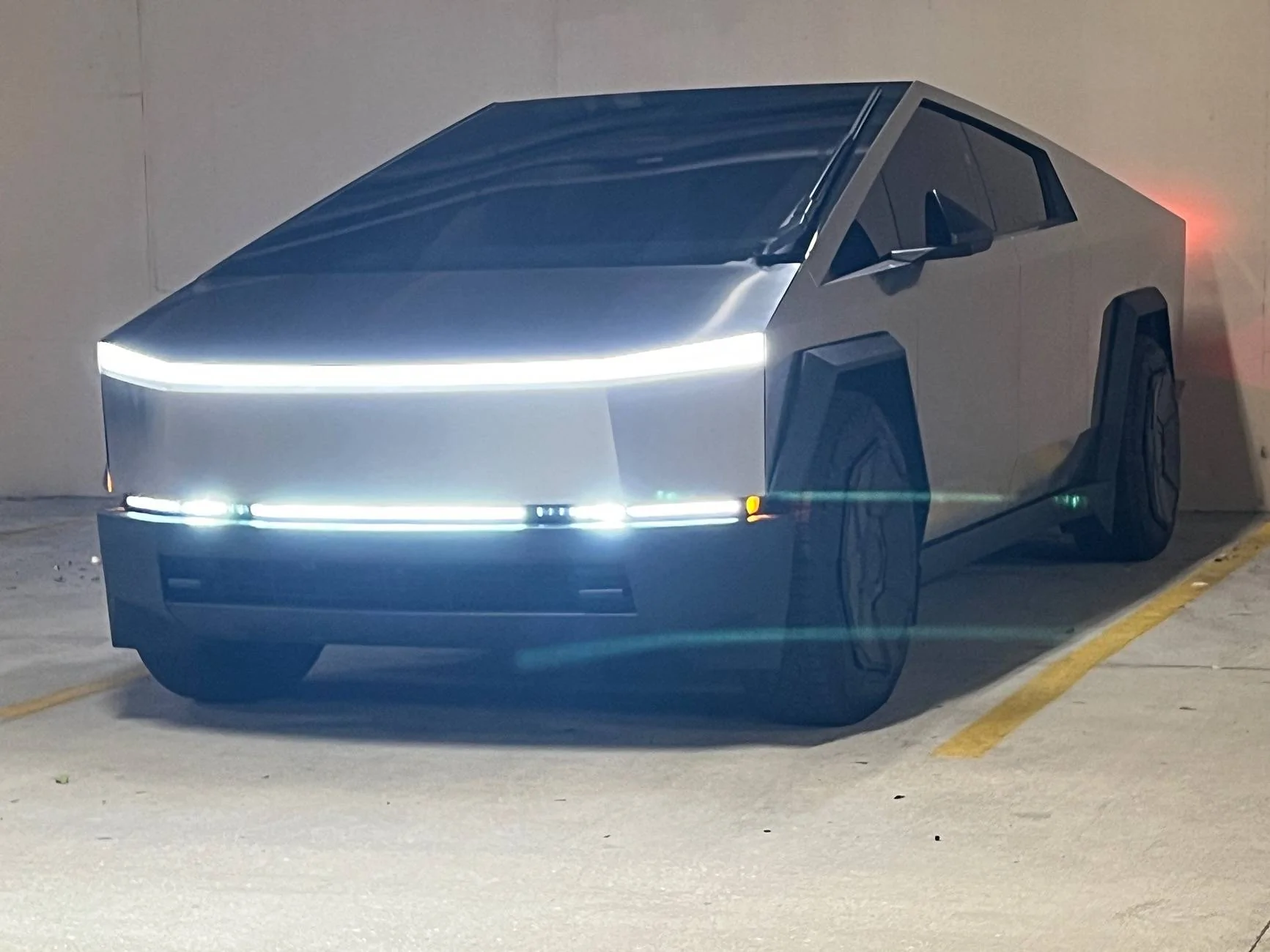 Tesla Roadster 2nd gen New Bumper Light Bar installed IMG_3934