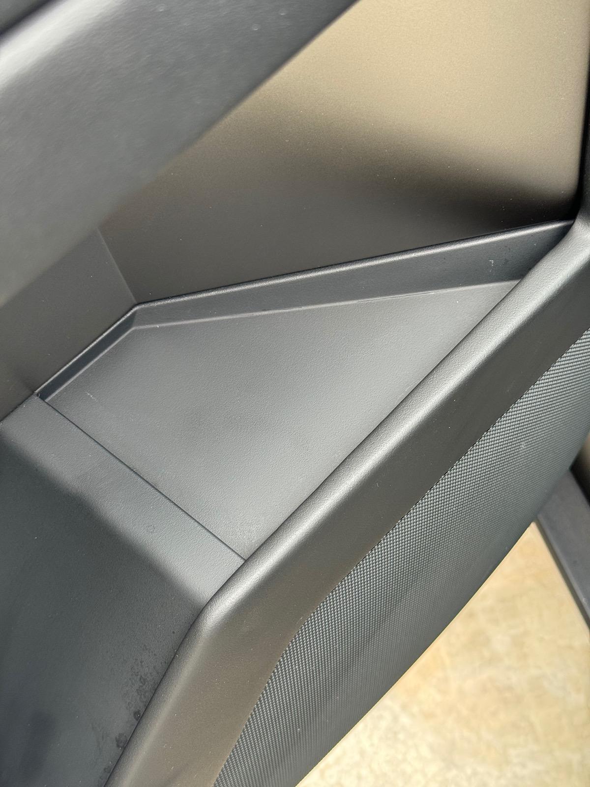 Tesla Roadster 2nd gen Update: No liner in upper door tray - Made my own for $3.95 IMG_4141