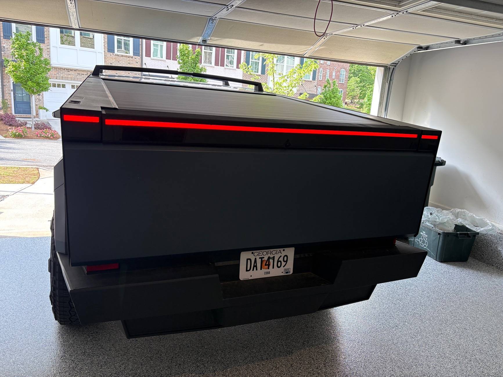 Tesla Roadster 2nd gen Tailgate Damage - out of alignment after backing into garage with tailgate down IMG_4291