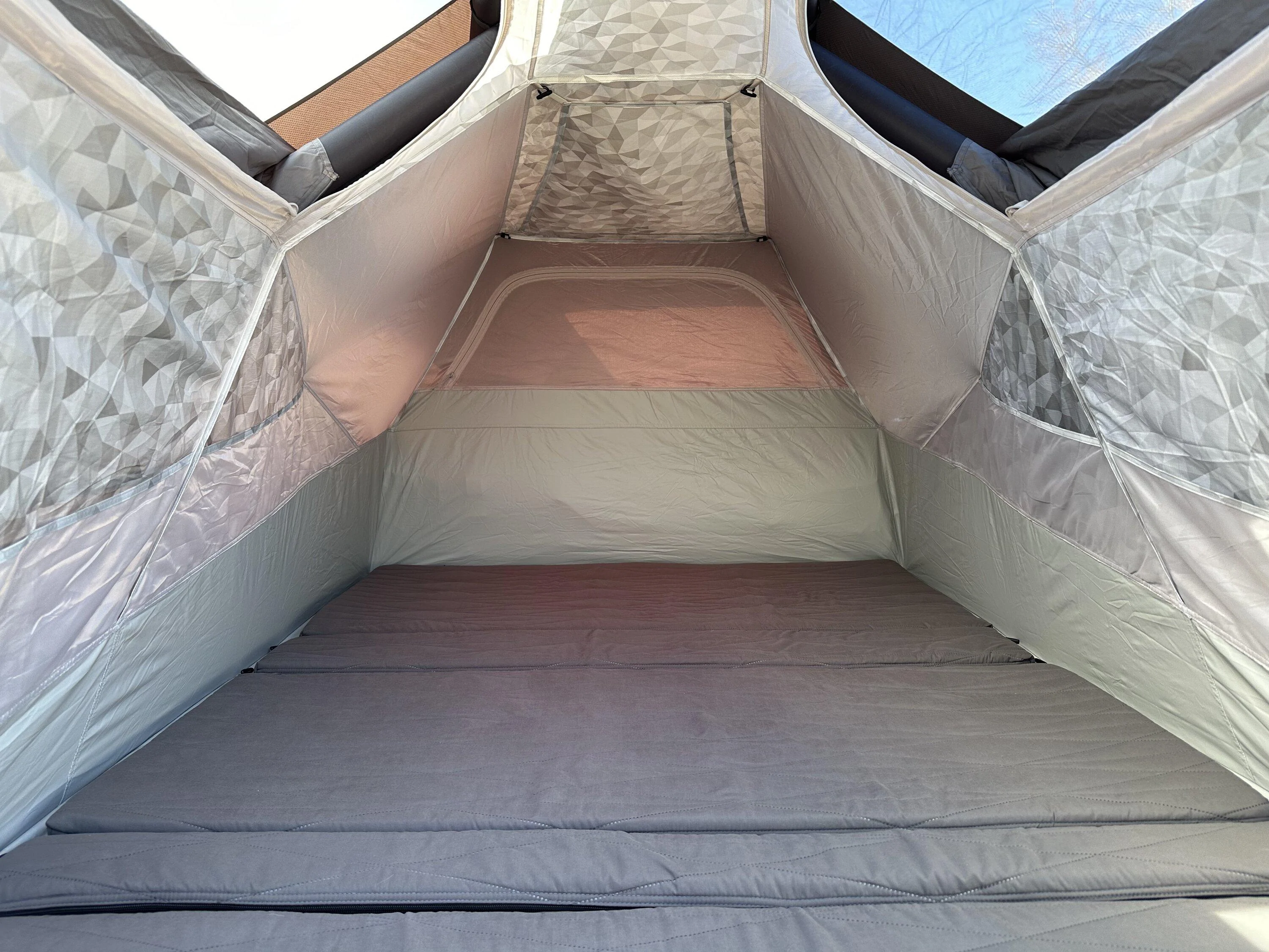 Tesla Roadster 2nd gen CyberTent (Basecamp tent) install, setup, interior look, and pack up (with video) IMG_4446