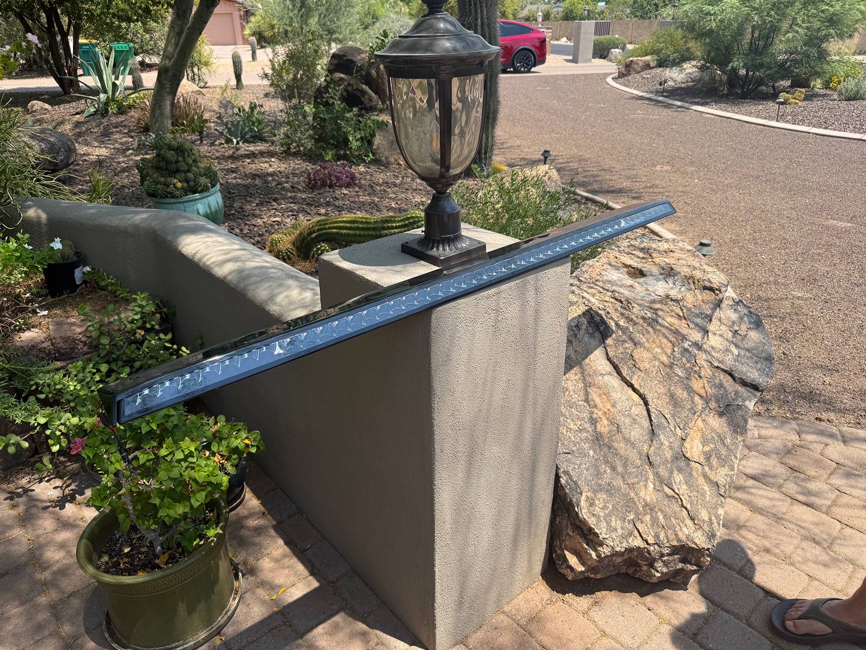 Tesla Cybertruck Best way to glue on a used OEM Beast bar IMG_4655