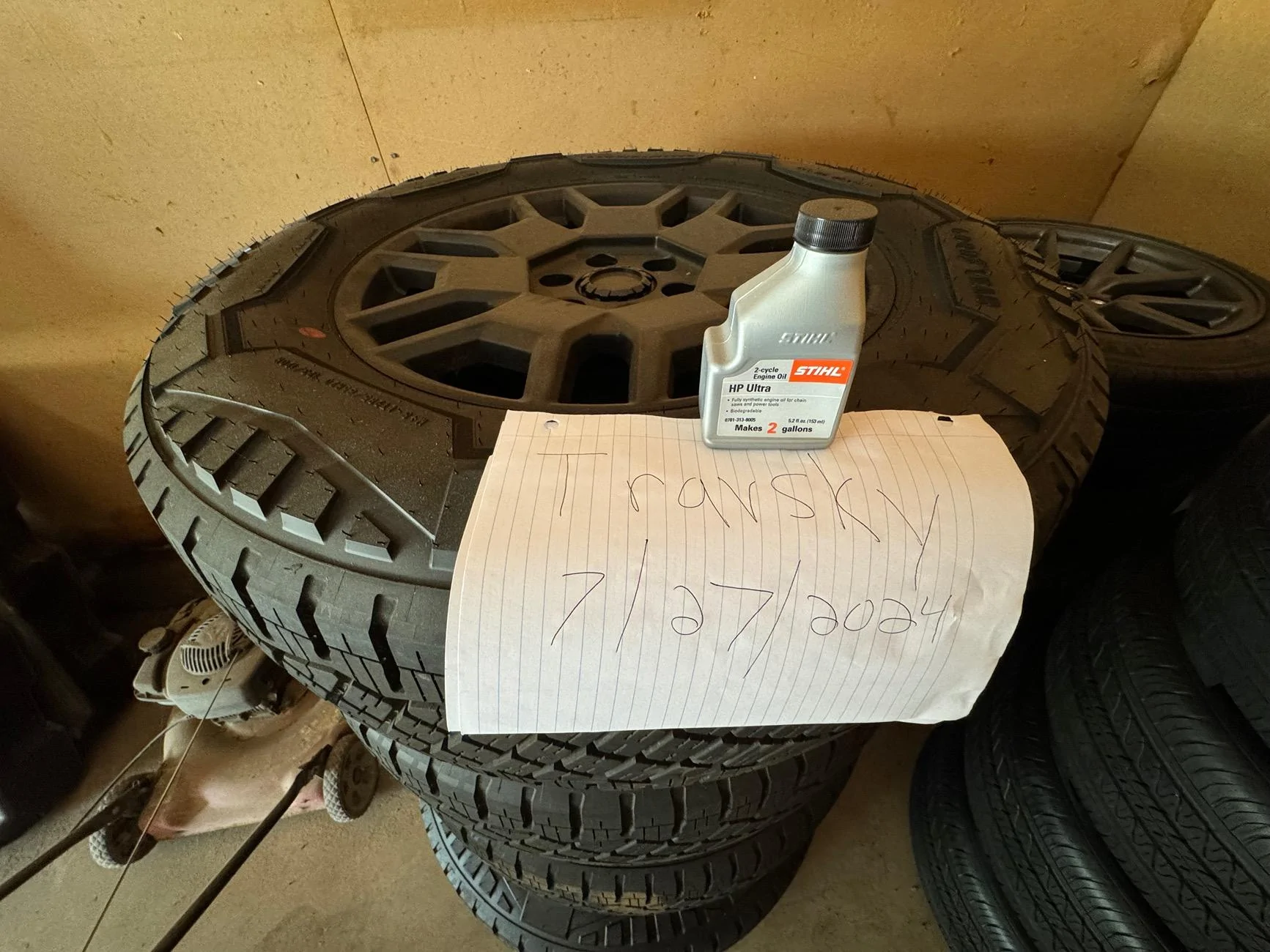 Tesla Cybertruck Original mint Tesla wheel and tires for CyberTruck, M3, and MY IMG_4711