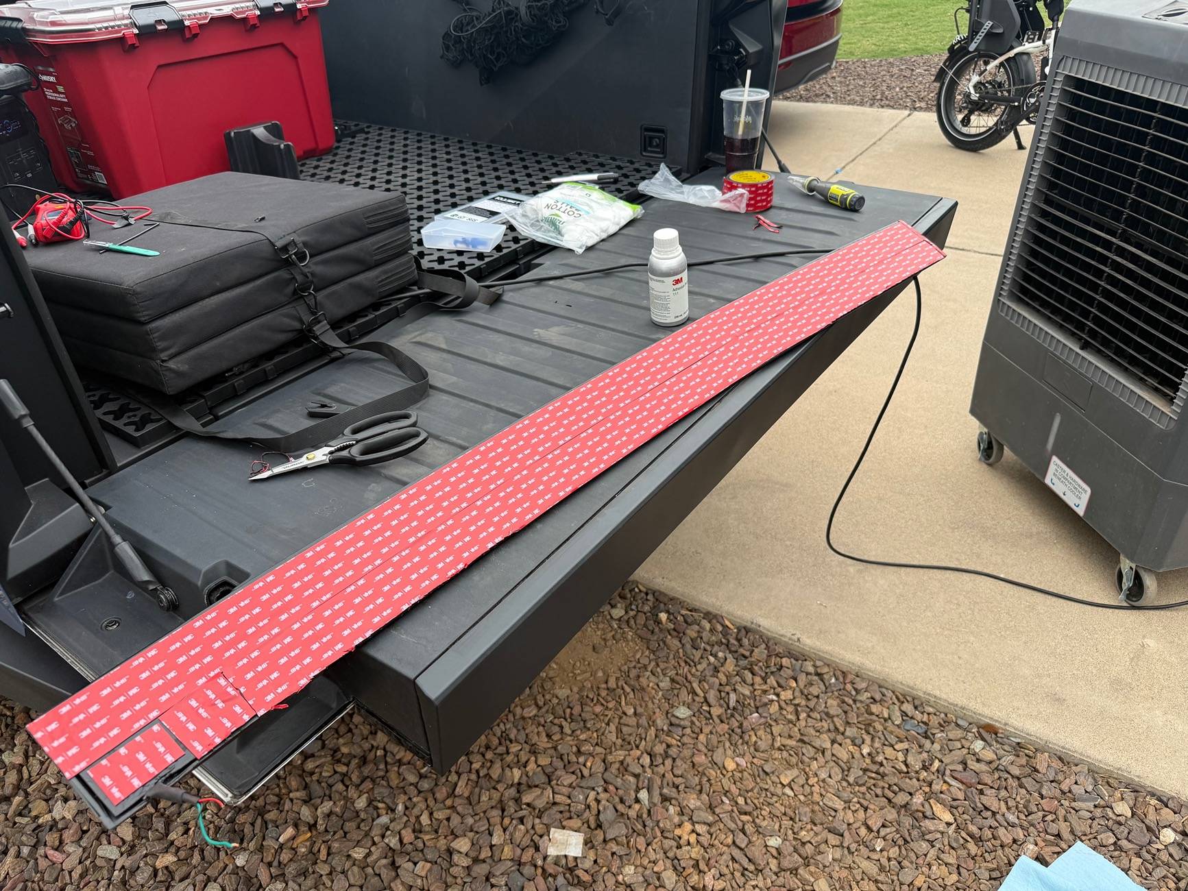 Tesla Cybertruck Best way to glue on a used OEM Beast bar IMG_4770