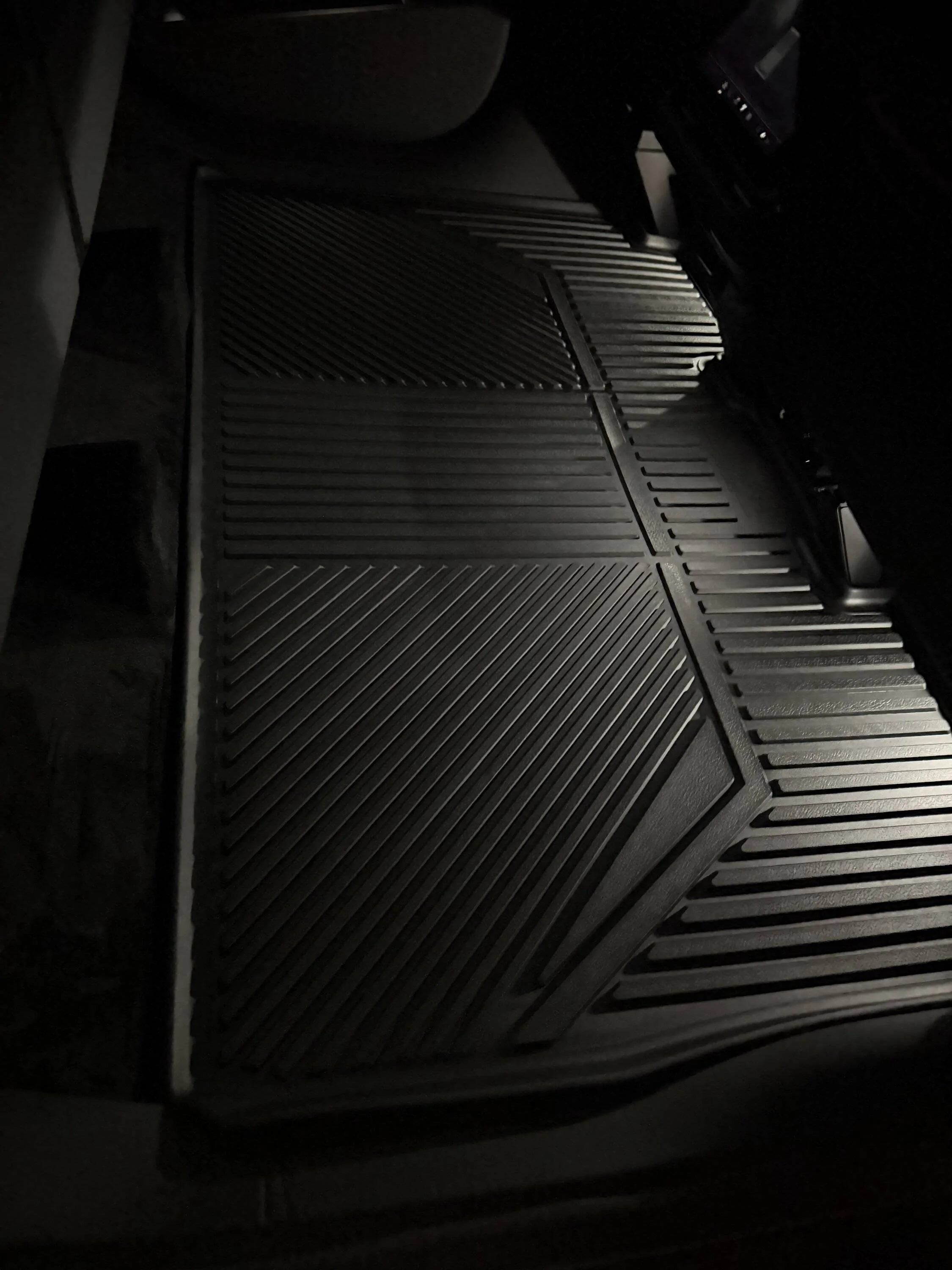 Tesla Roadster 2nd gen Lasfit floor mats for Cybertruck are amazing IMG_4892