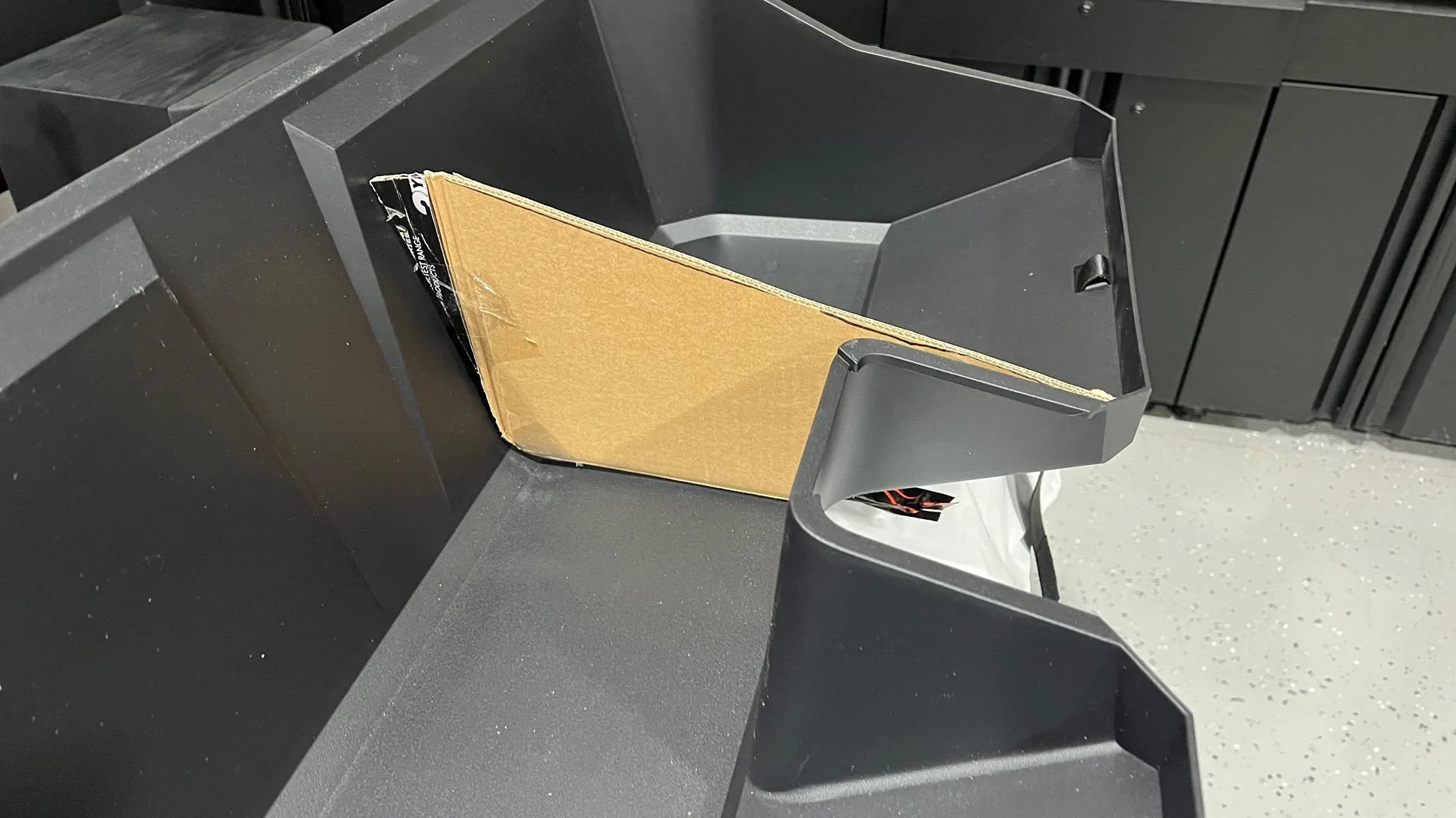 Tesla Roadster 2nd gen Underseat Storage Bin modification IMG_5046
