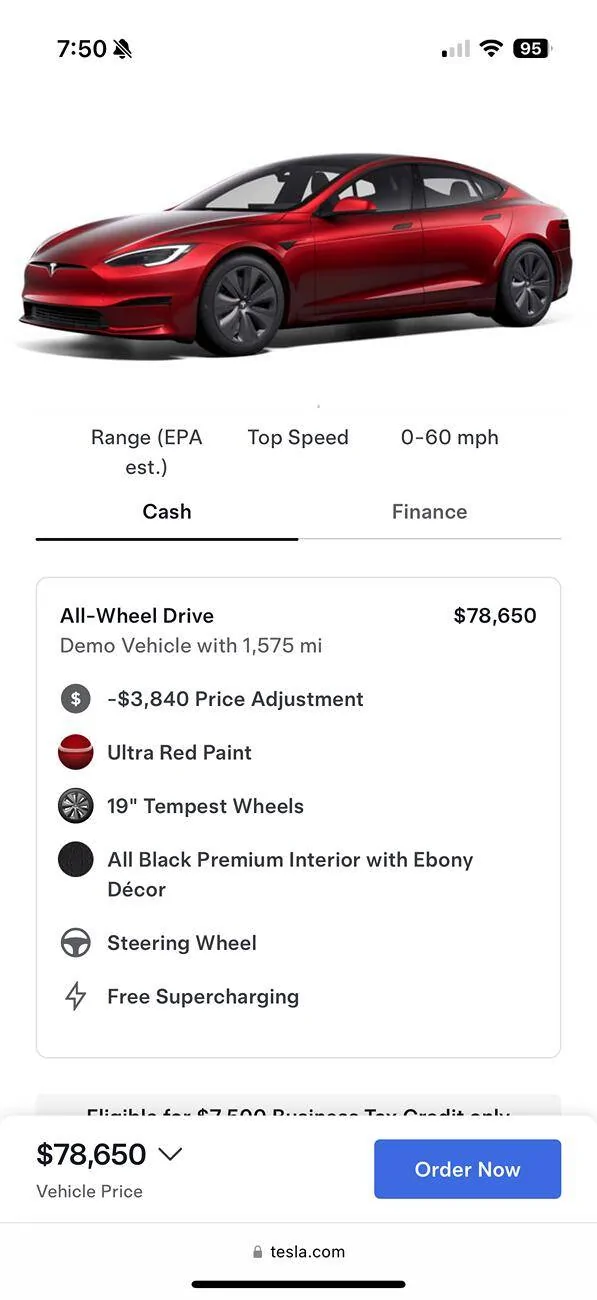 Tesla Cybertruck Free Supercharging for the original owner is back!  …for Model S IMG_5114