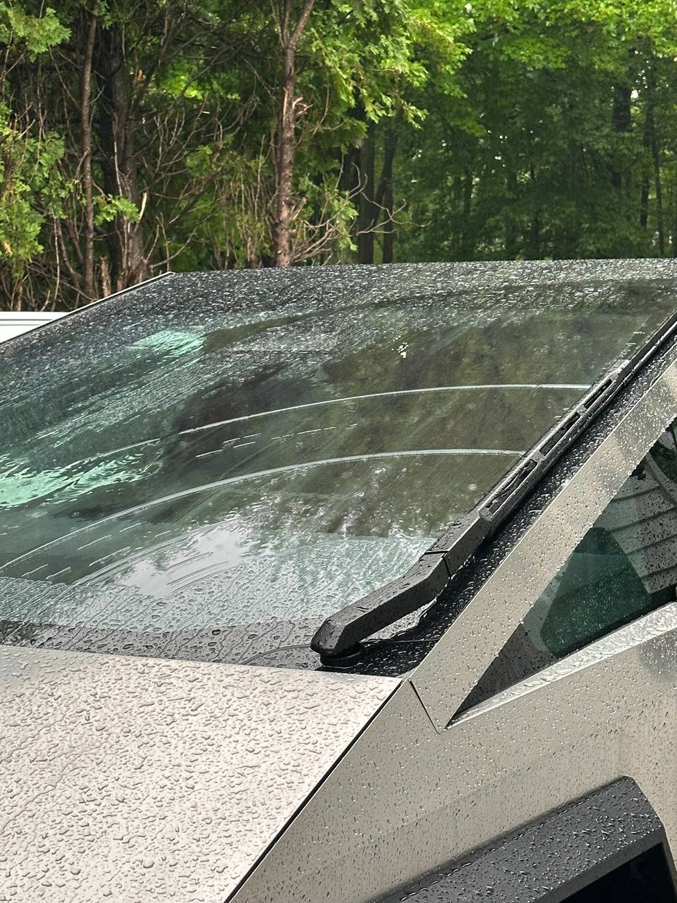 Tesla Roadster 2nd gen Windshield Wiper Caused Scratches on Windshield IMG_5123
