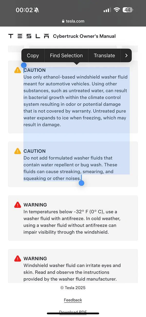 Tesla Roadster 2nd gen Best replacement wiper fluid? IMG_5332