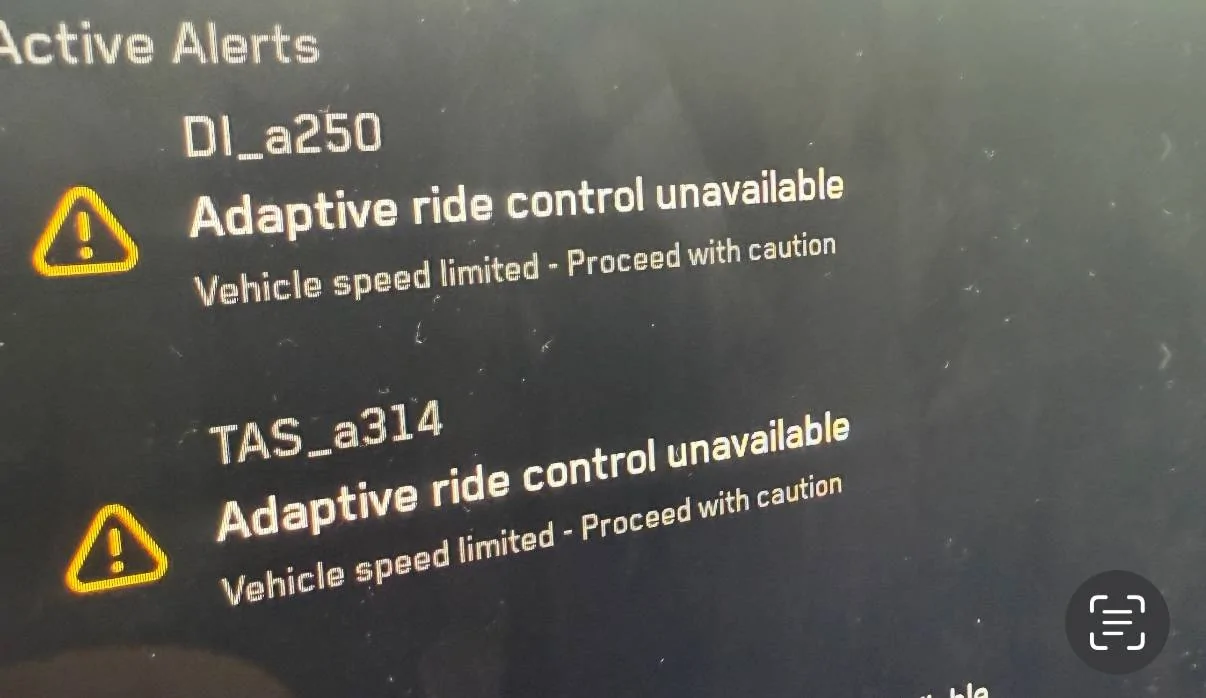 Tesla Roadster 2nd gen Adaptive Ride Control Unavailable IMG_5380