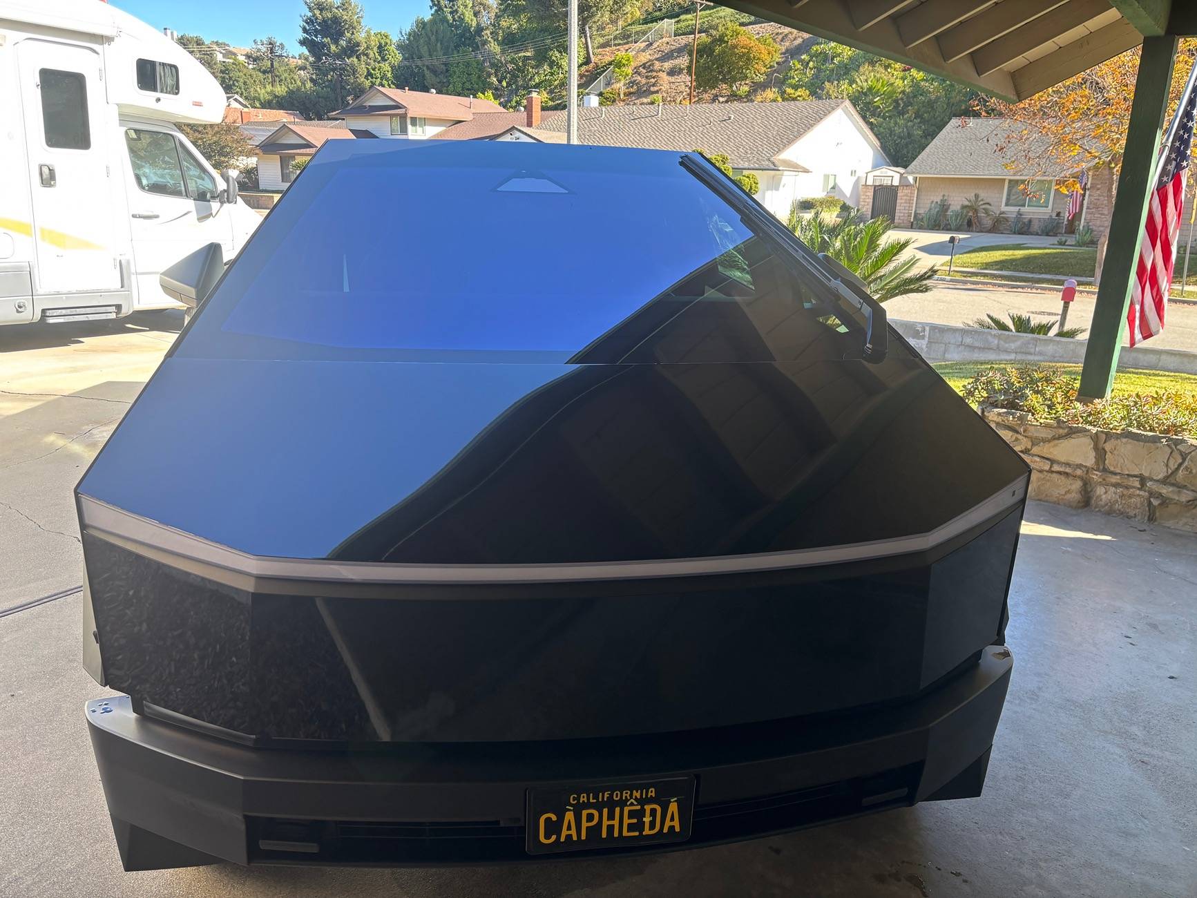 Tesla Roadster 2nd gen Front License Plate in California IMG_5465