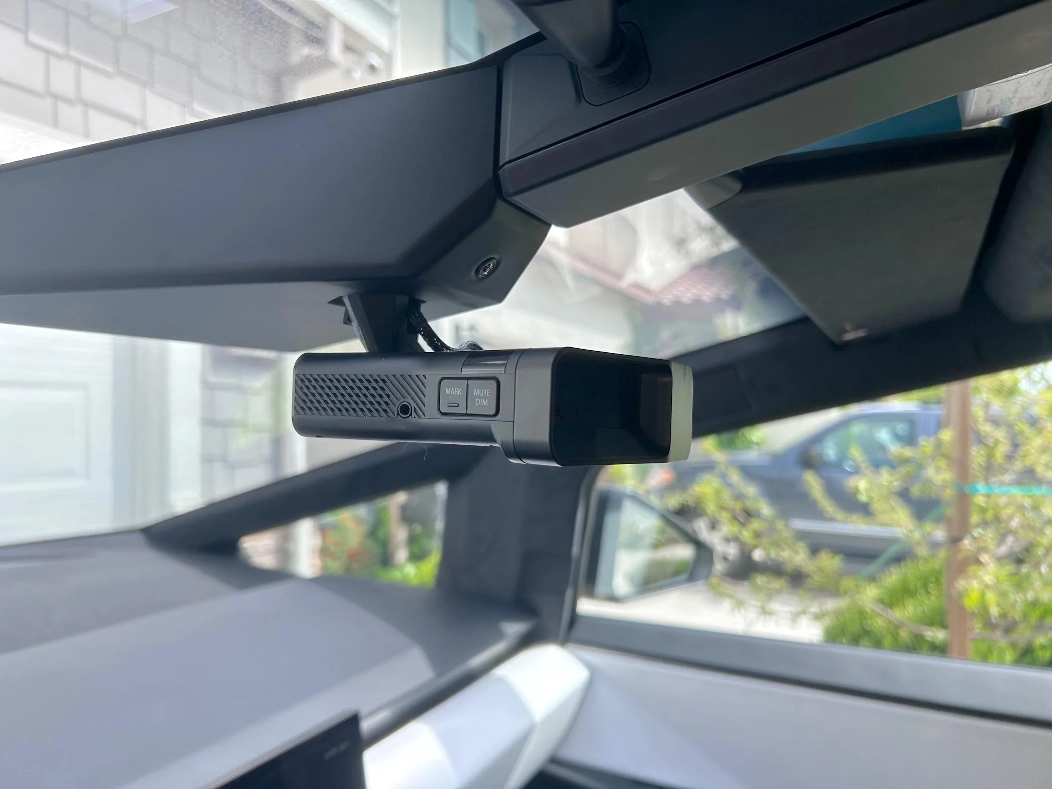 Tesla Roadster 2nd gen 3D print mount for Uniden radar detector IMG_5601
