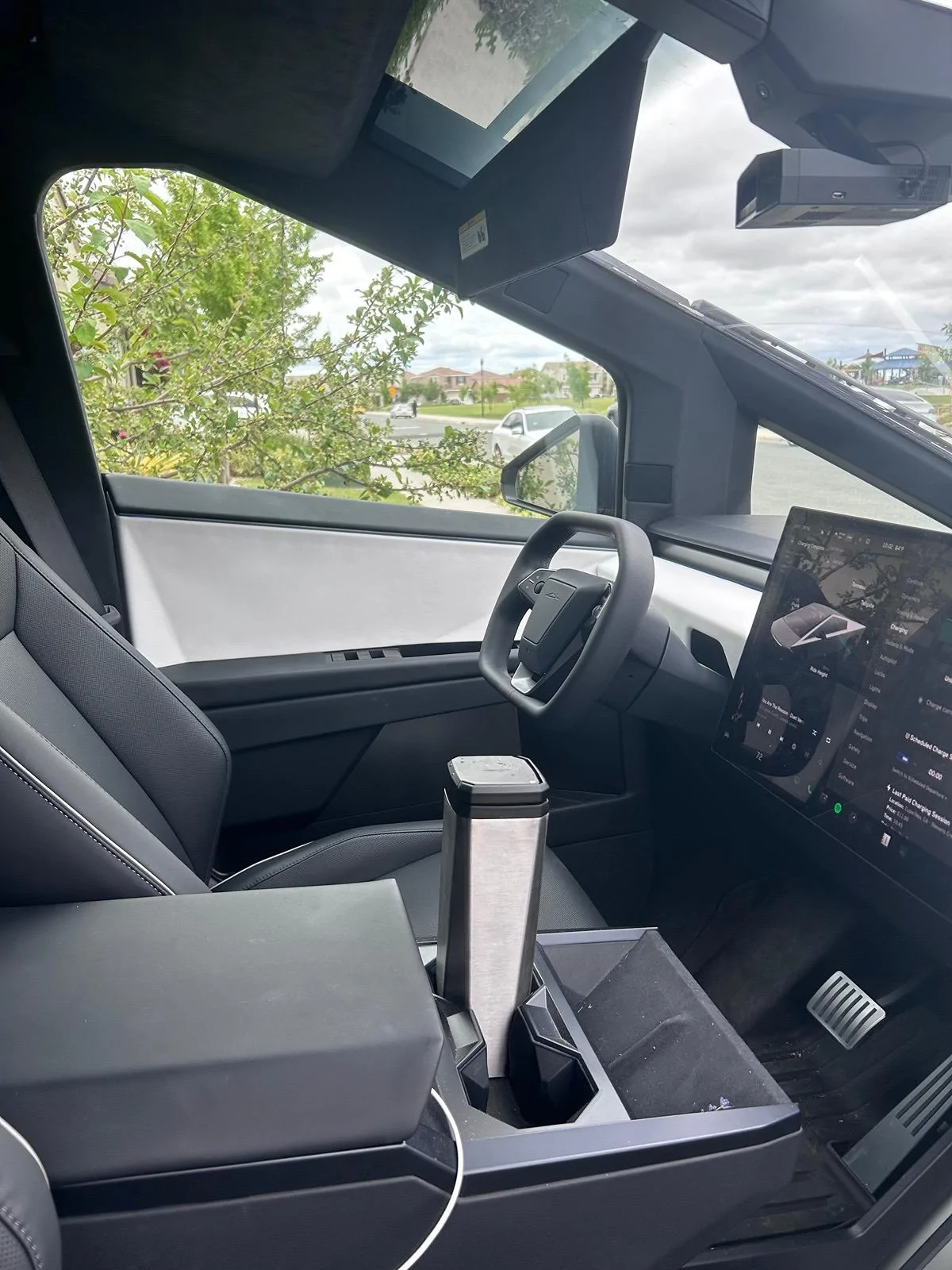 Tesla Roadster 2nd gen 3D print mount for Uniden radar detector IMG_5670