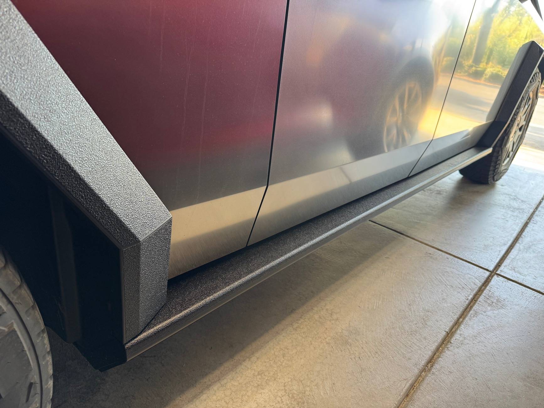 Tesla Cybertruck Review of CyberTruckCo Rock Sliders IMG_5785