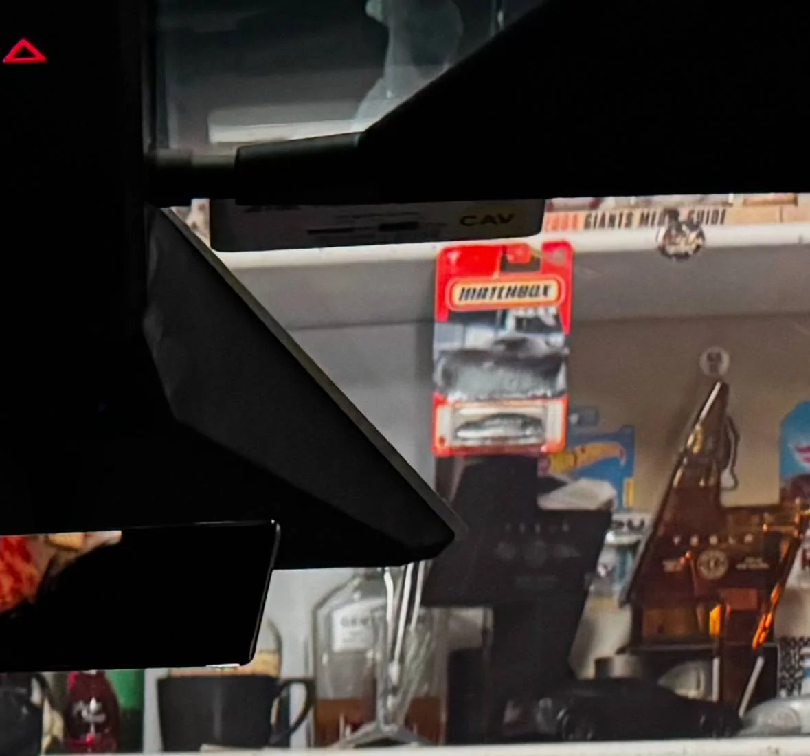 Tesla Cybertruck what's the best place on the windshield to stick the Fastrack? IMG_6198