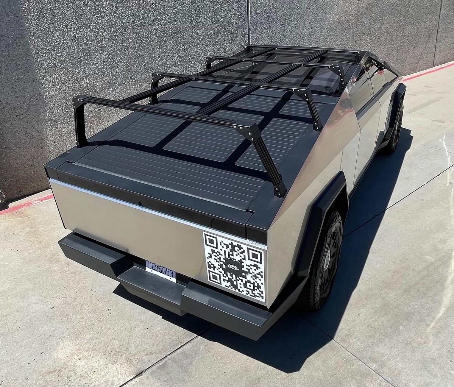 Tesla Roadster 2nd gen Molle Bed Rack Cage Spotted IMG_6245