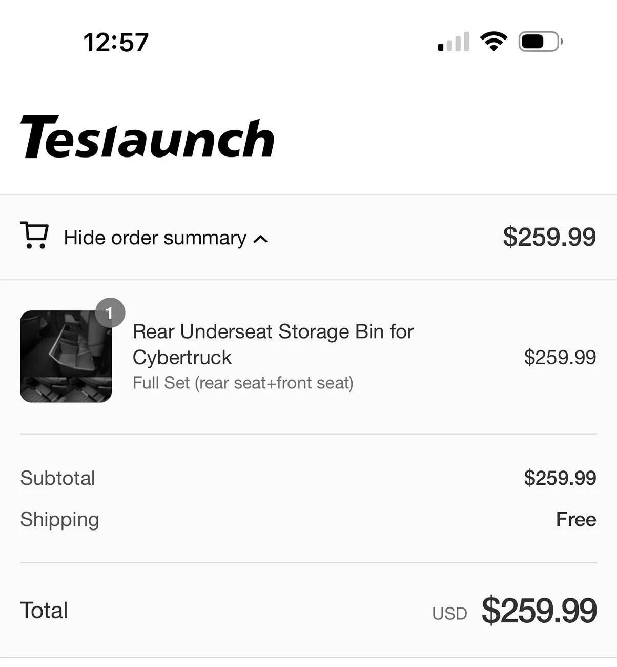 Tesla Roadster 2nd gen Anyone ordered and received CT underseat storage bin from Teslaunch? IMG_6245