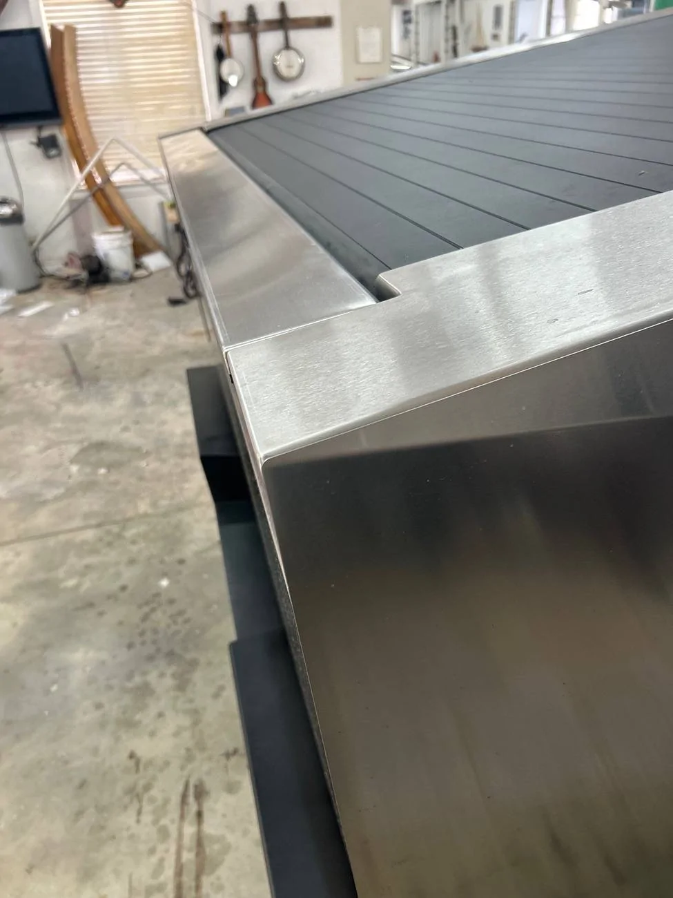 Tesla Roadster 2nd gen Stainless trim for Cybertruck Bed surround IMG_6289