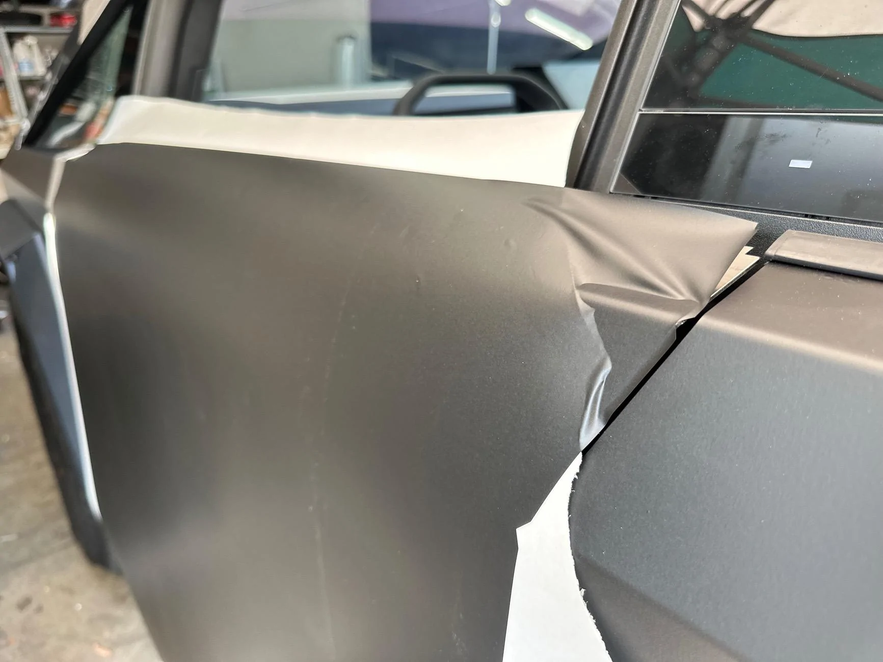 Tesla Roadster 2nd gen Beyond Slick DIY wrap kit install IMG_6385