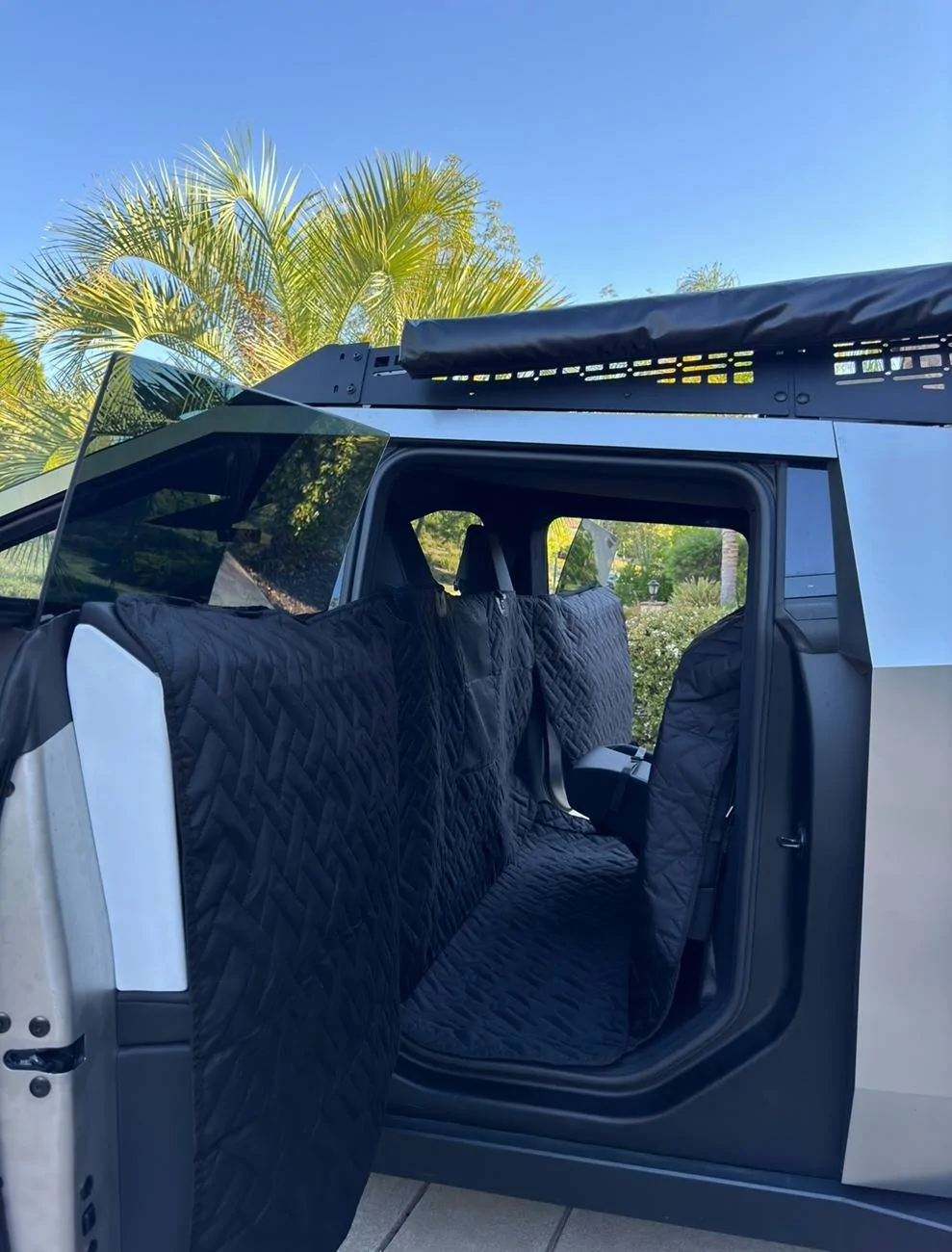 Tesla Roadster 2nd gen Cybertruck OEM Pet Liner disappointed IMG_6475