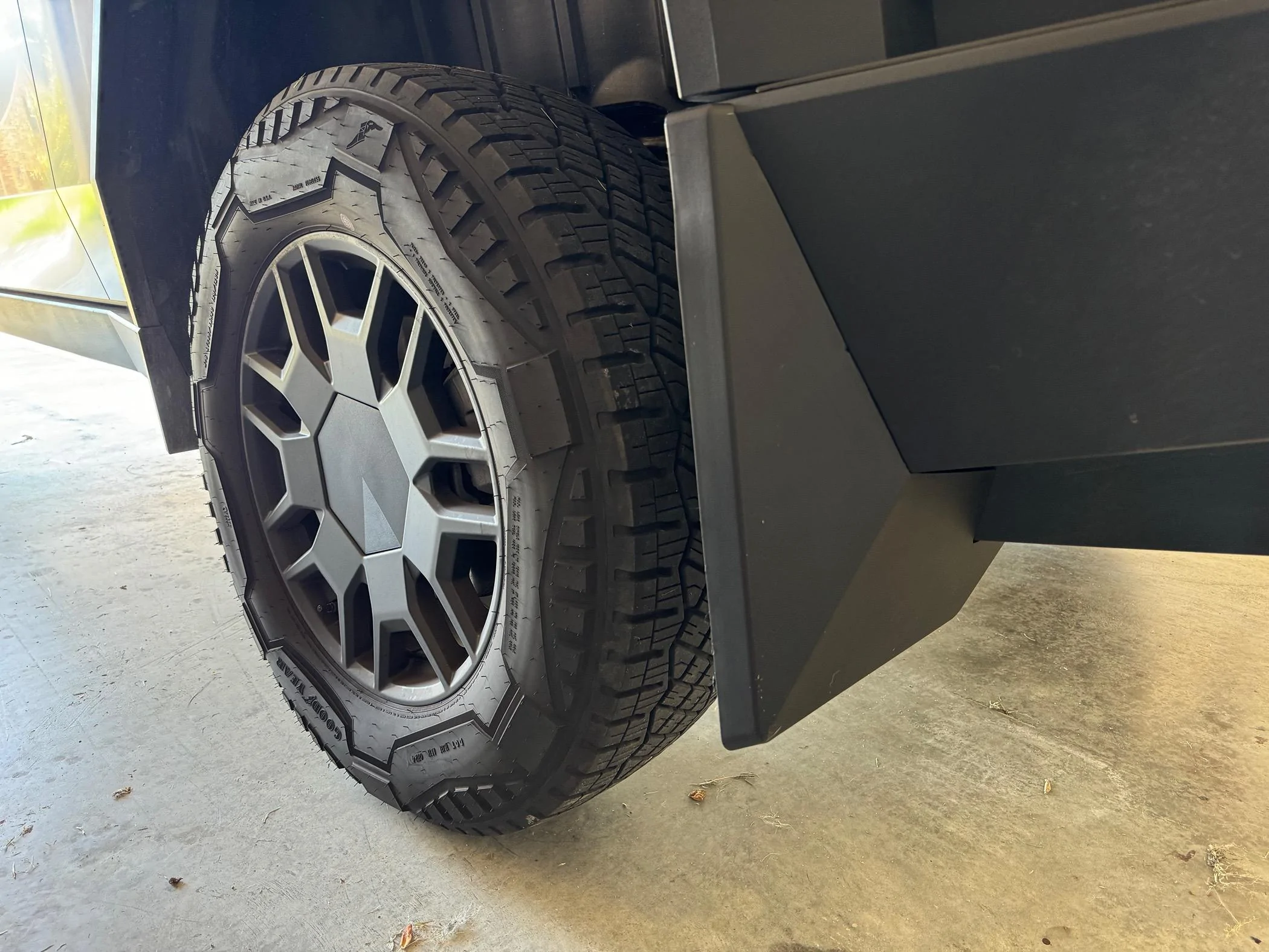 Tesla Roadster 2nd gen Installed Mud Flaps from EVVida/BestEvMod IMG_6507
