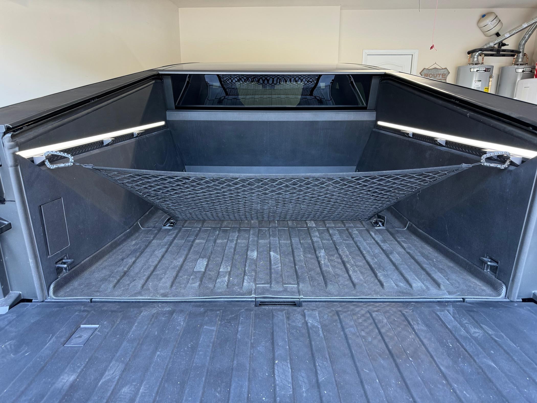 Tesla Roadster 2nd gen Installed three types of bed cargo nets from BestEVMod / EVVida IMG_6666