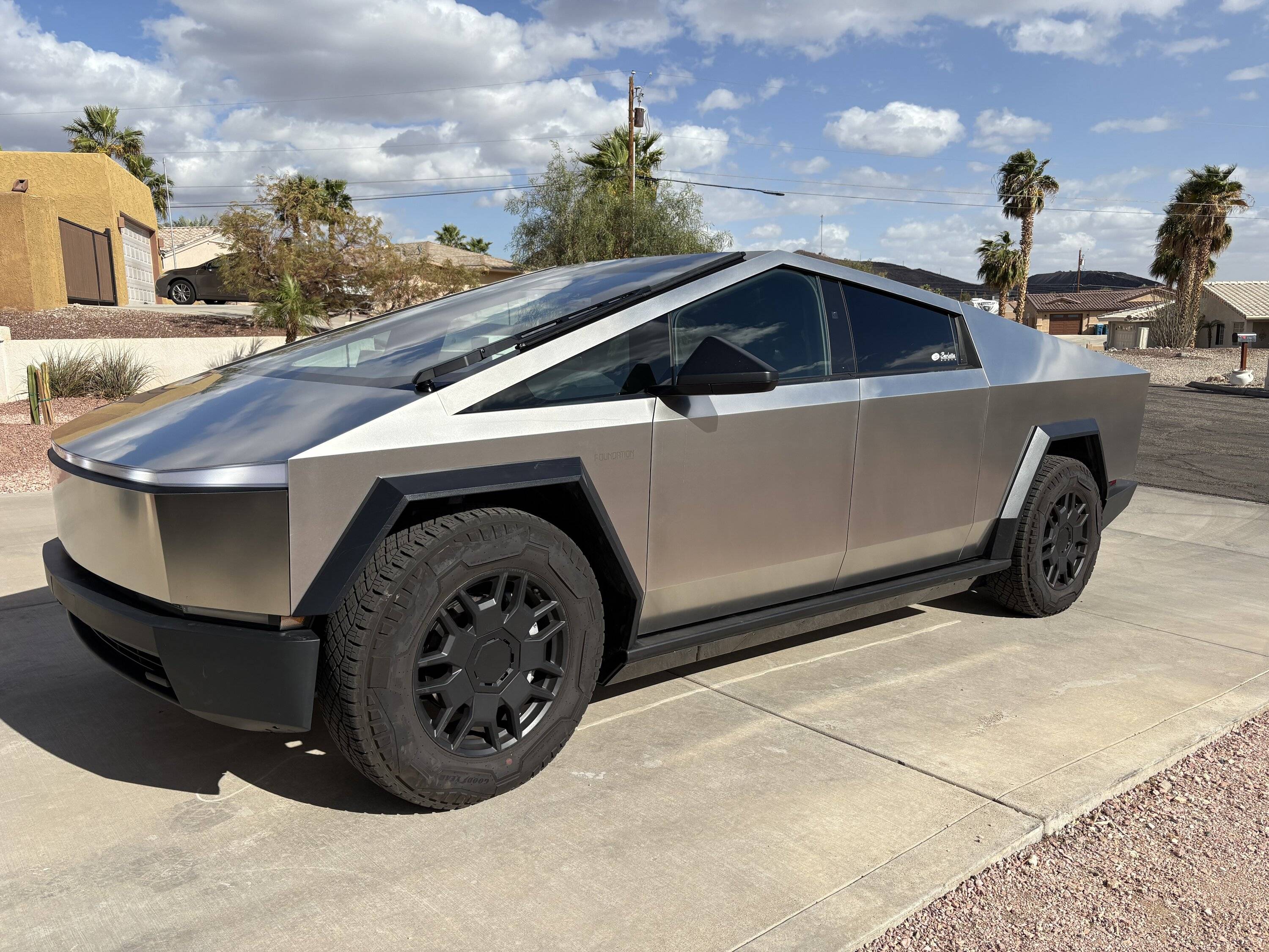 Tesla Cybertruck Review of CyberTruckCo Rock Sliders IMG_6691