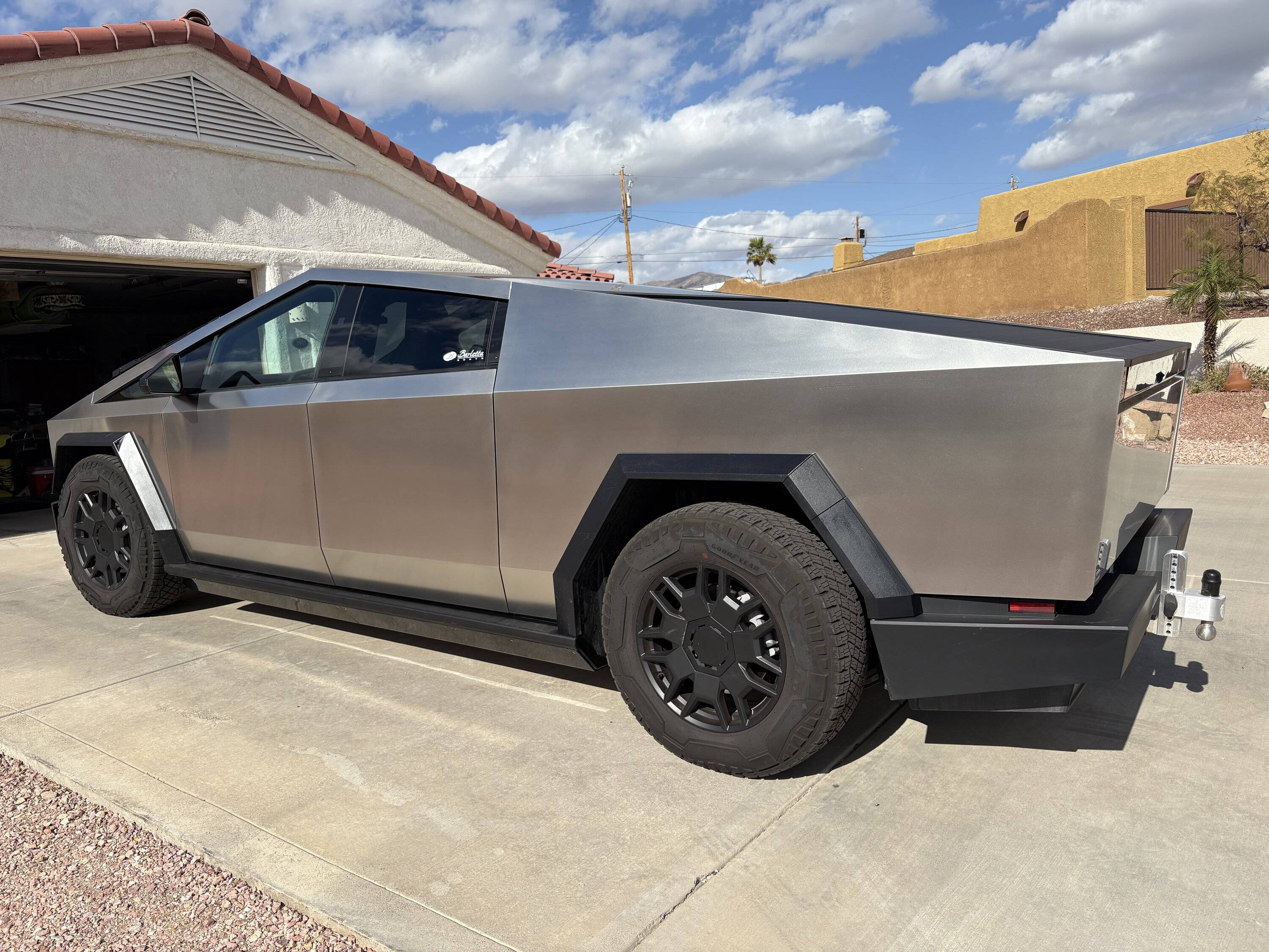 Tesla Cybertruck Review of CyberTruckCo Rock Sliders IMG_6692