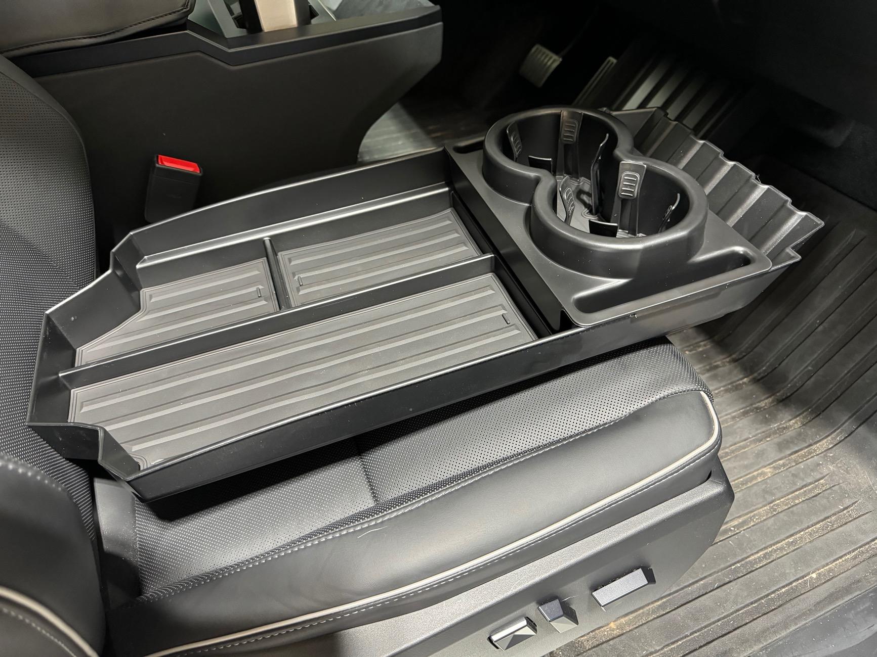 Tesla Roadster 2nd gen Installed a Lower Center Console Floor Organizer IMG_6720
