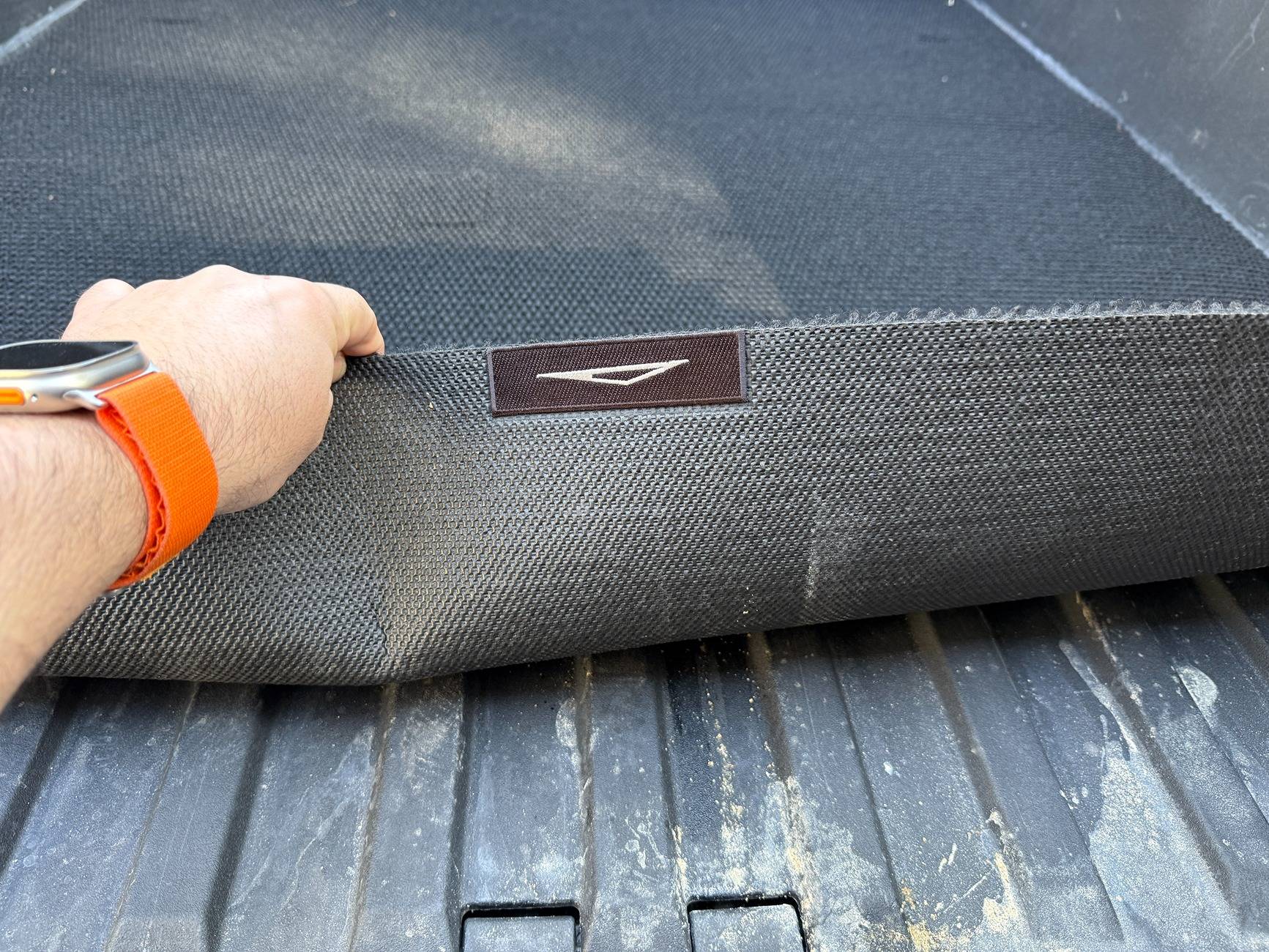 Tesla Cybertruck OEM Cybertruck Bed Textile Mat Delivered - Initial Review & Photos IMG_6794.JPG