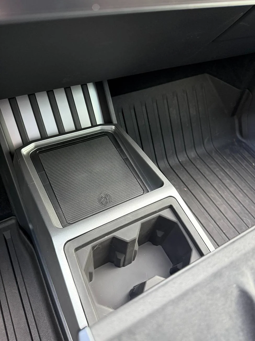 Tesla Cybertruck 🎉Cybertruck Center Console Floor Organizer Giveaway by Teslaunch🎉-Allows you to maximize the floor space of the cybertruck IMG_6810