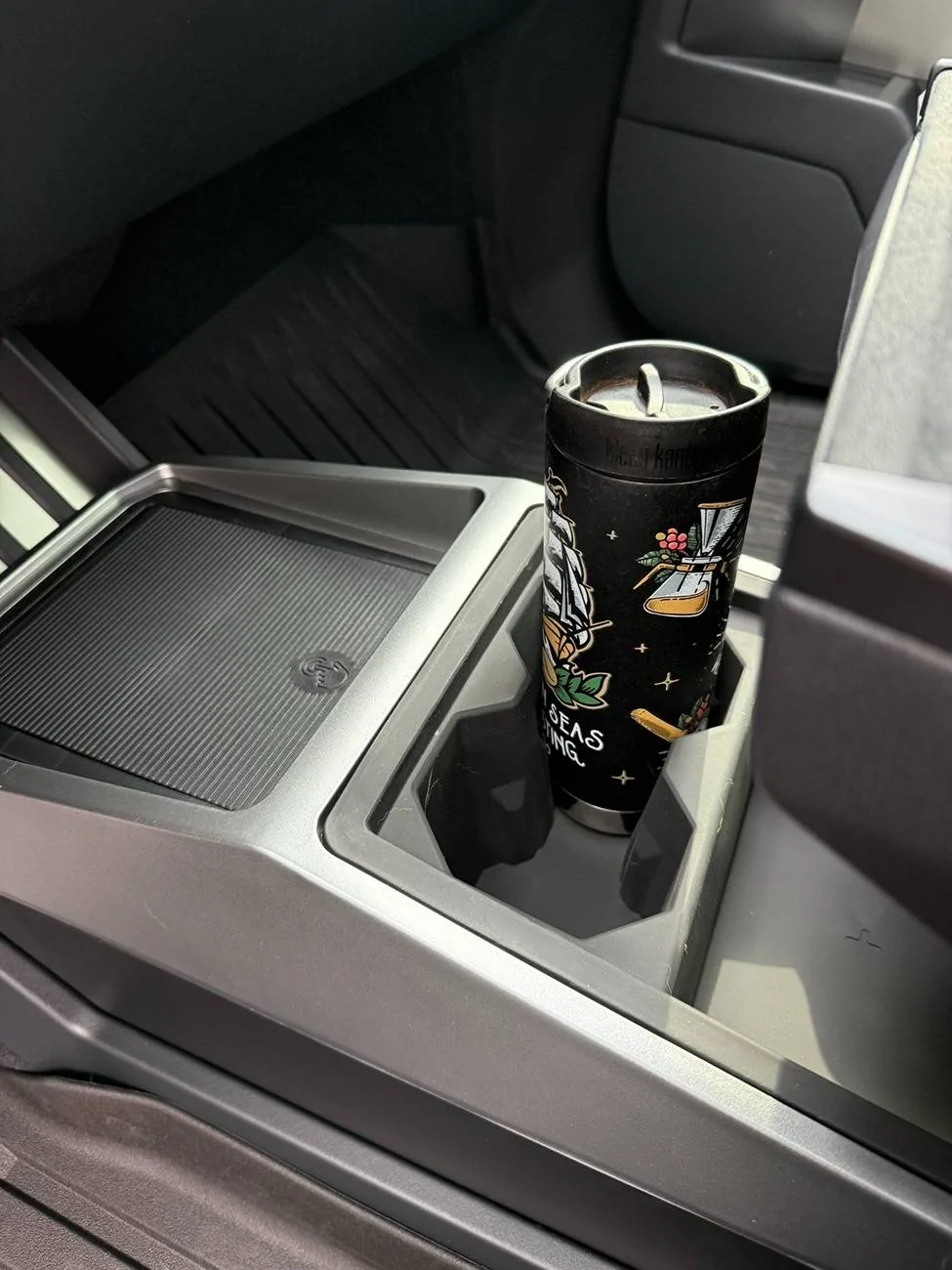 Tesla Cybertruck 🎉Cybertruck Center Console Floor Organizer Giveaway by Teslaunch🎉-Allows you to maximize the floor space of the cybertruck IMG_6812