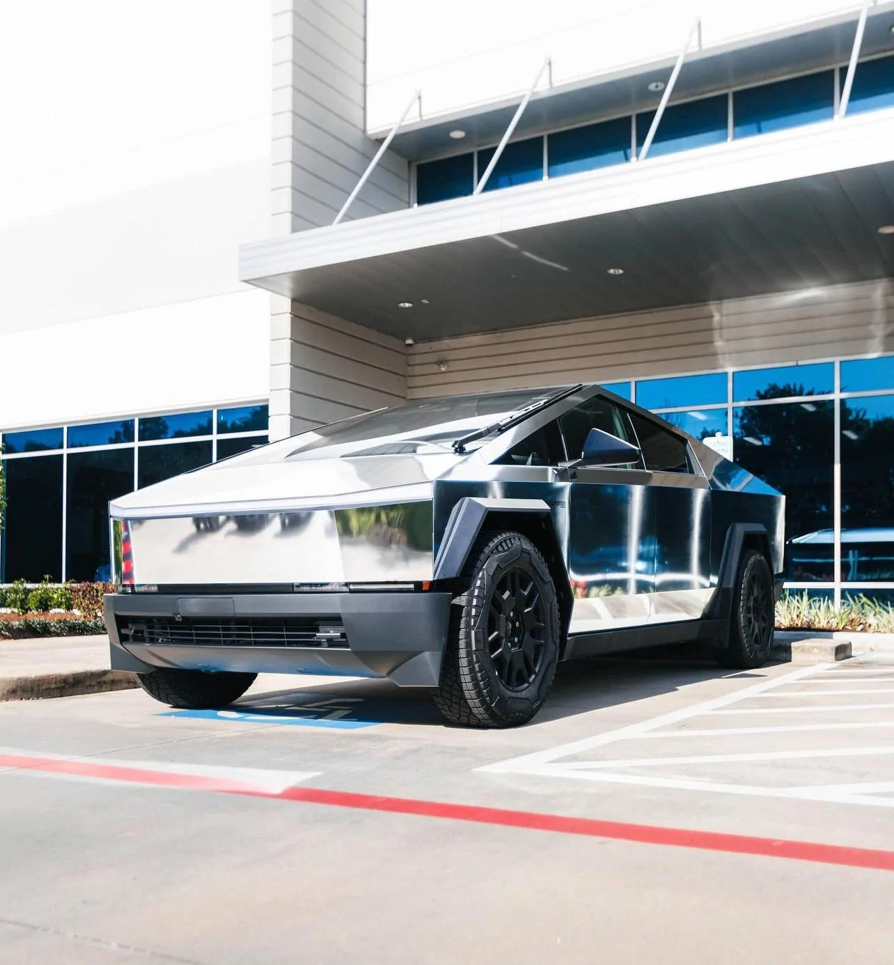 Tesla Roadster 2nd gen Chrome wrap with PPF and Tron stripes IMG_6838