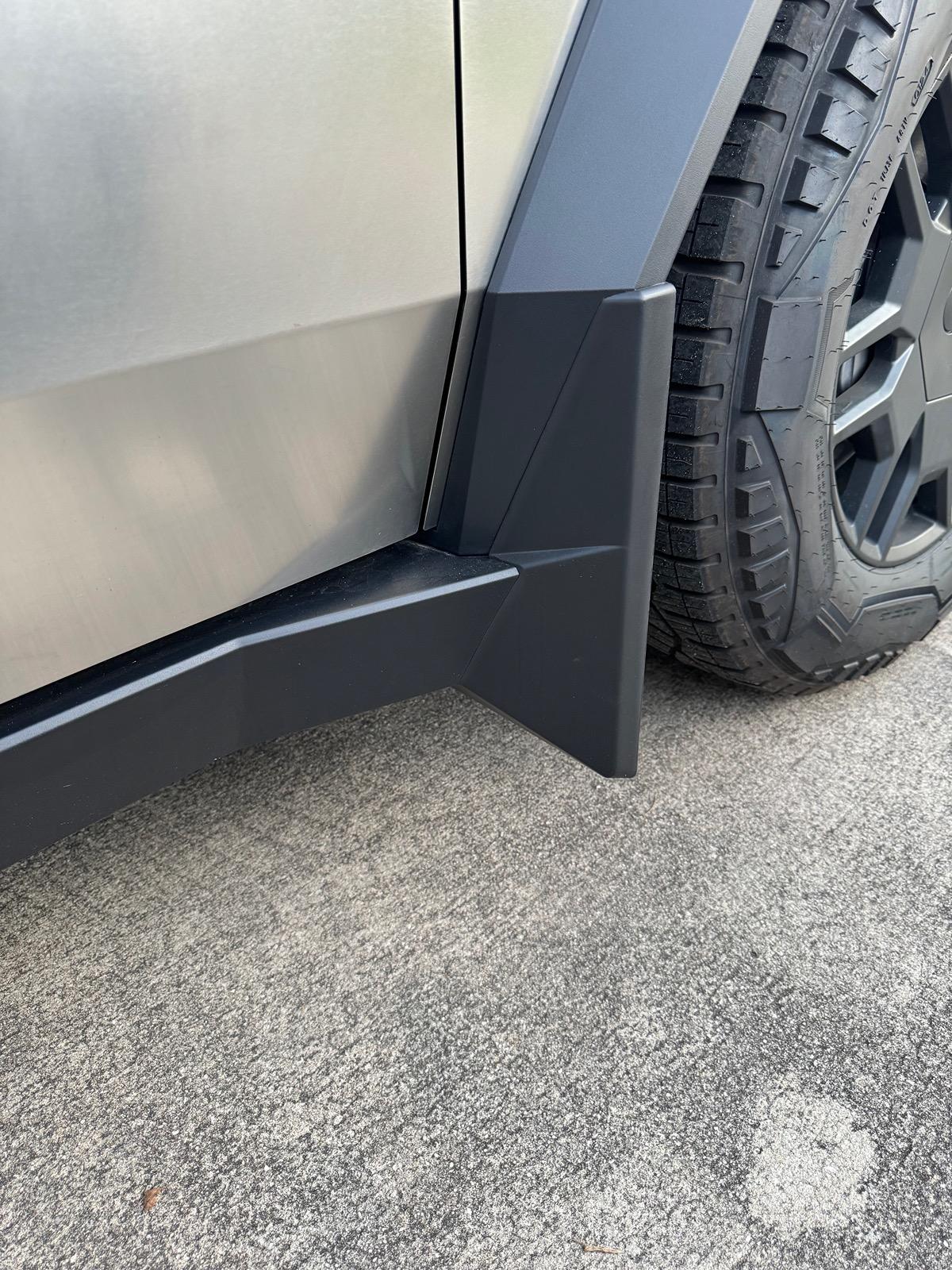 Tesla Roadster 2nd gen Installed Mud Flaps from EVVida/BestEvMod IMG_6911