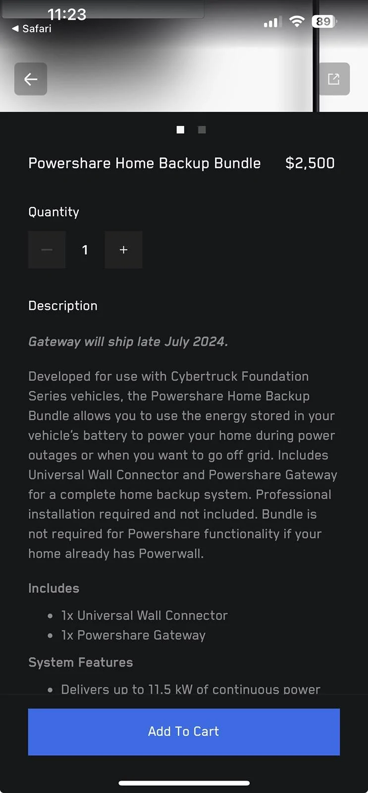 Tesla Roadster 2nd gen Universal Wall Connector still being included with Foundation Series? IMG_7029