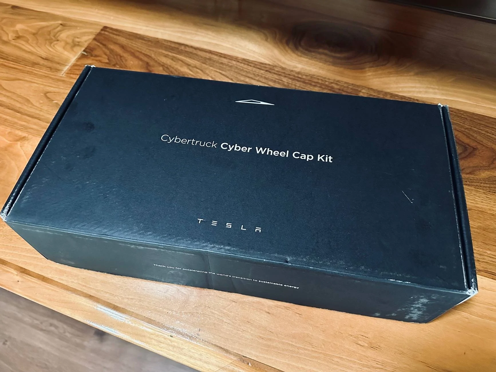 Tesla Roadster 2nd gen Cybertruck Cyber Wheel Cap Kit received IMG_7296