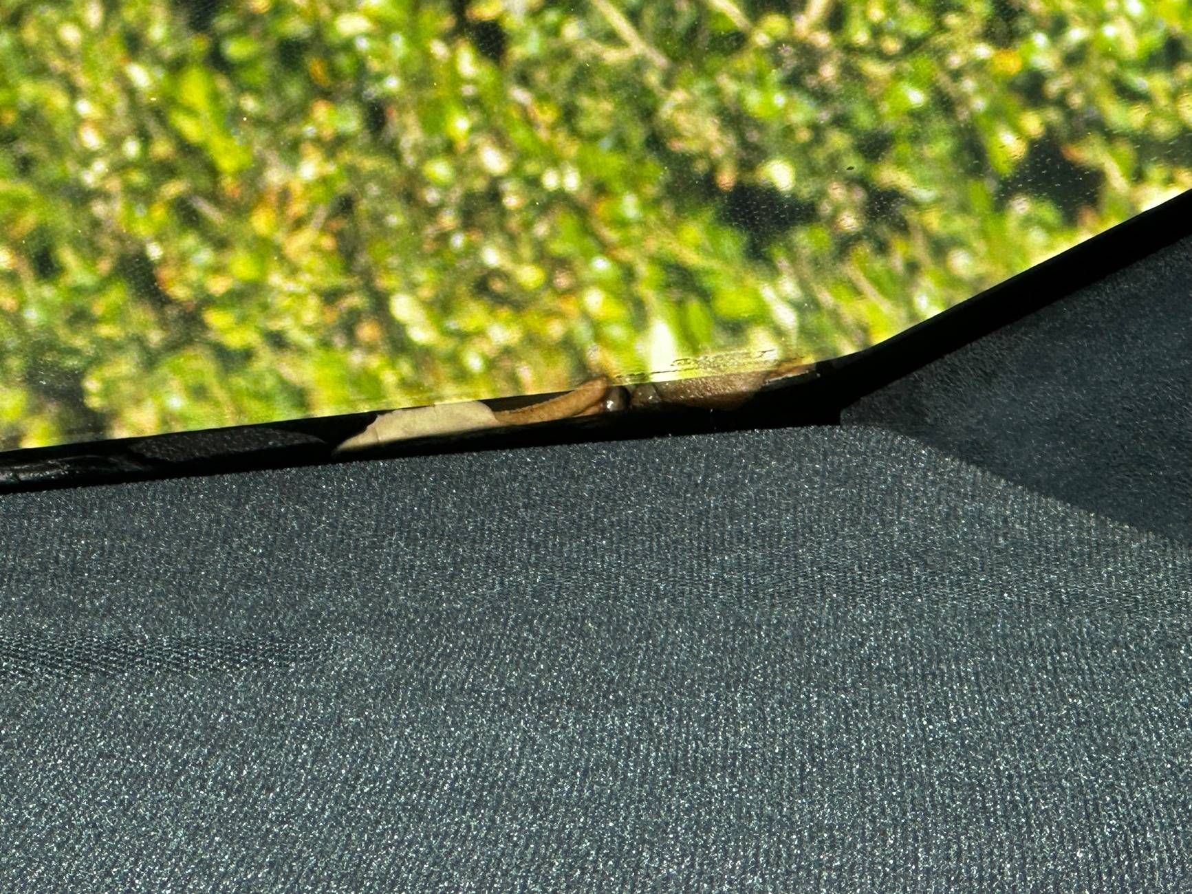 Tesla Roadster 2nd gen Fix Yellow foam under front windshield? IMG_7481