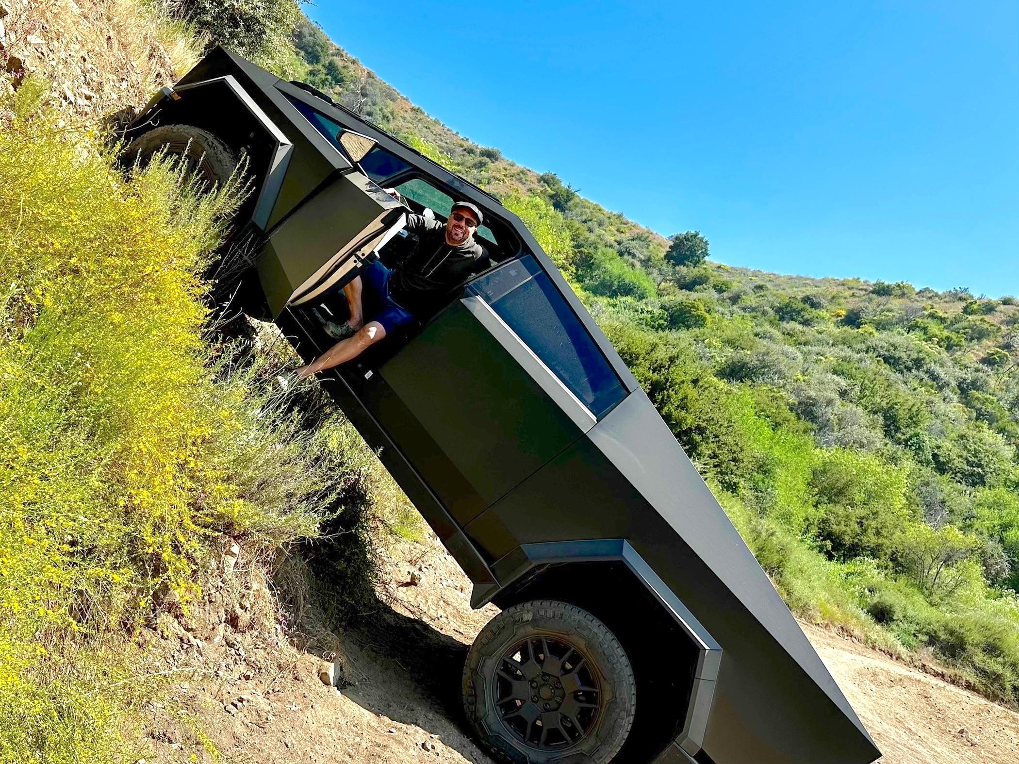 Tesla Cybertruck My first off roading with Cyberbeast... impressed! IMG_7581