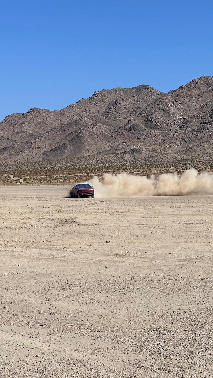 Tesla Cybertruck Huge group of Cybertrucks in the CA desert @ Cyber Odyssey IMG_7610