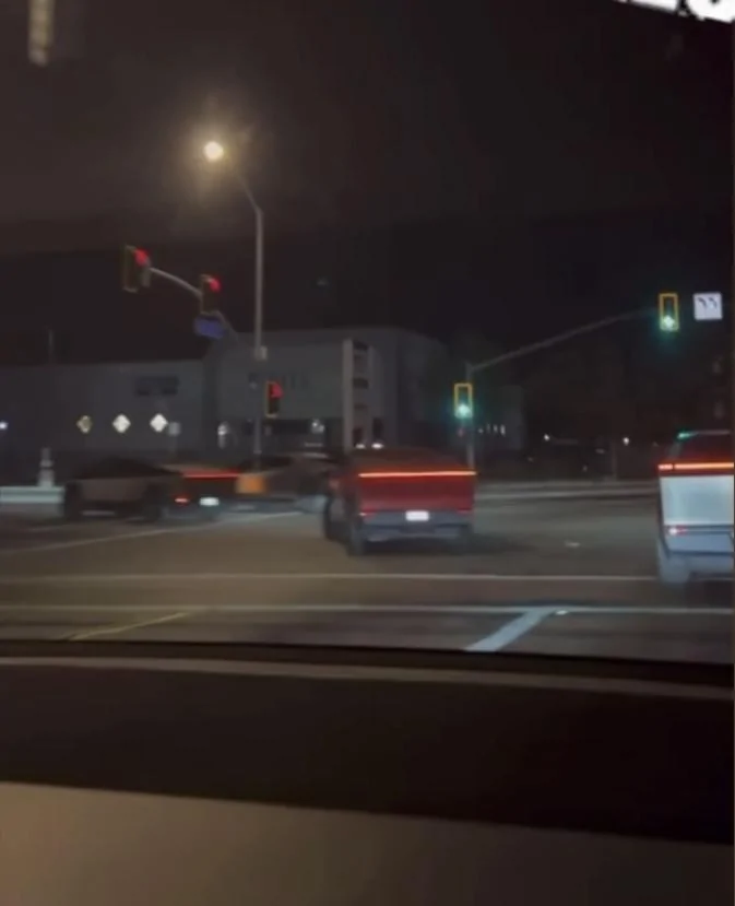 Tesla Cybertruck Huge group of Cybertrucks in the CA desert @ Cyber Odyssey IMG_7668