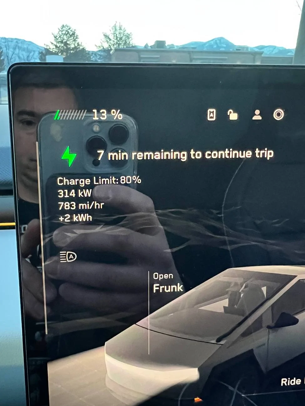 Tesla Cybertruck BREAKING: All V4 superchargers in North America can now charge up to 325kW for Cybertruck IMG_7727