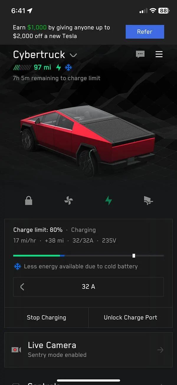 Tesla Roadster 2nd gen Explain battery drain and Snowflake IMG_7767